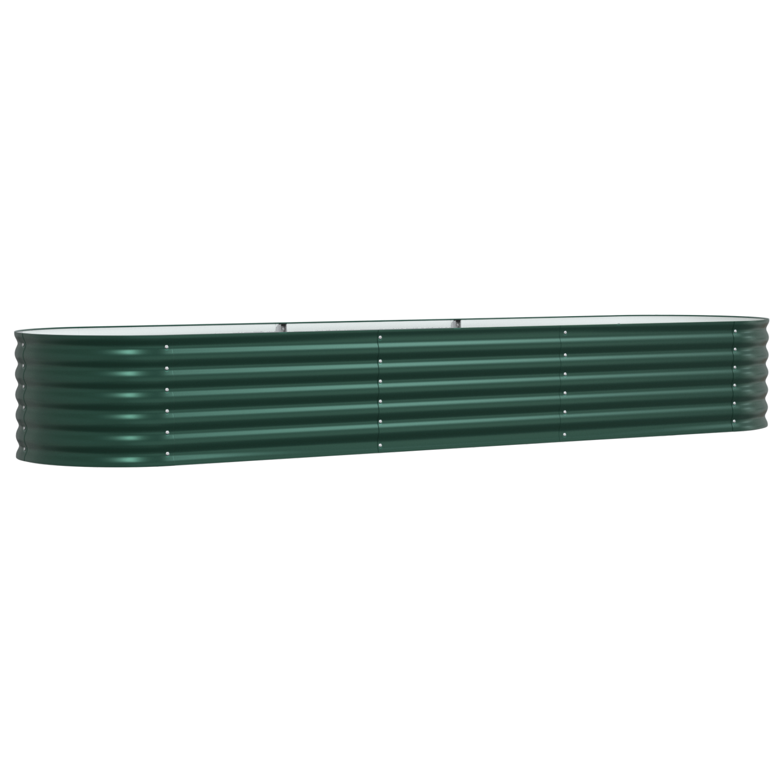Garden Raised Bed Green Galvanised steel 320 x 80 x 44 cm Durable - Image 2