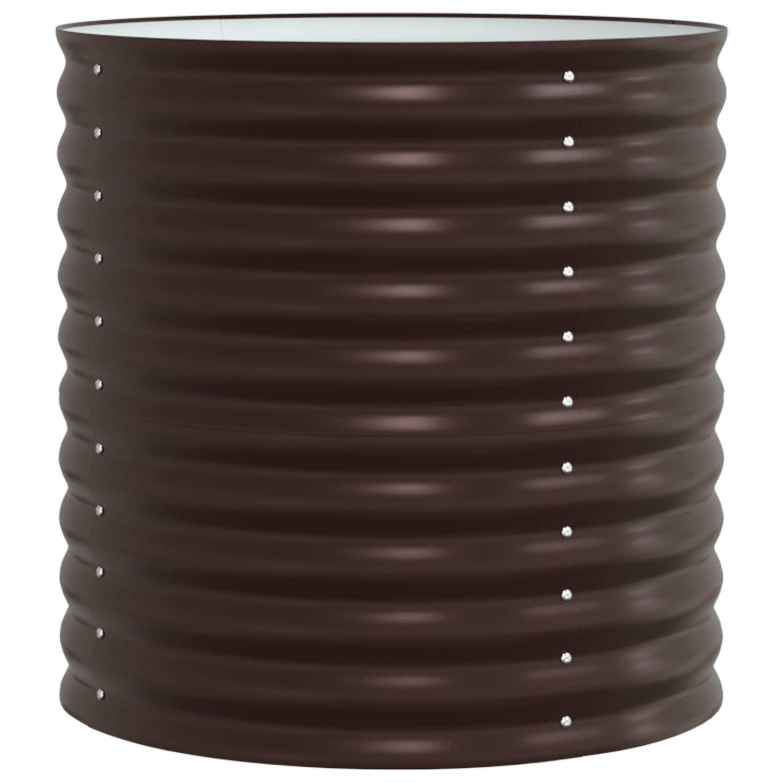 Garden Raised Bed - Brown 80x80x81 cm Galvanized Steel - Image 2