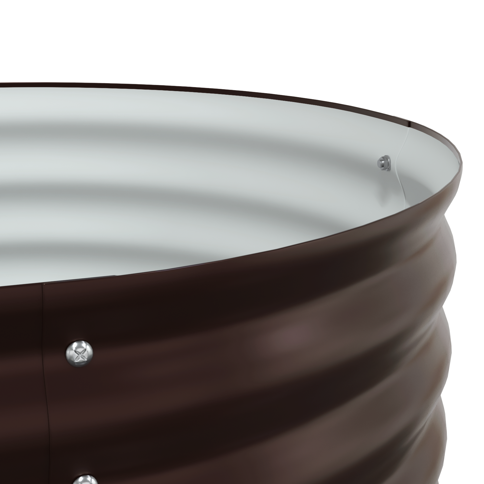 Garden Raised Bed in Brown, 400x80x44 cm, Made of Galvanised Steel - Image 10