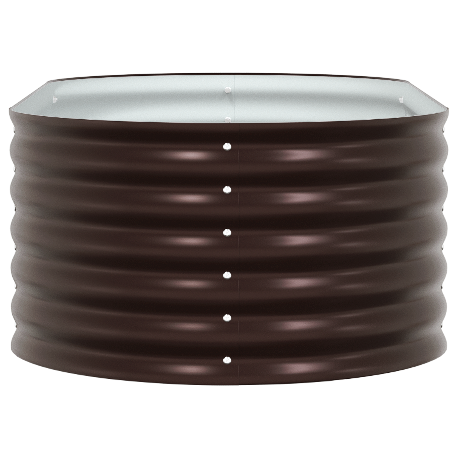 Garden Raised Bed Brown 160x80x44 cm Galvanized Steel - Image 7