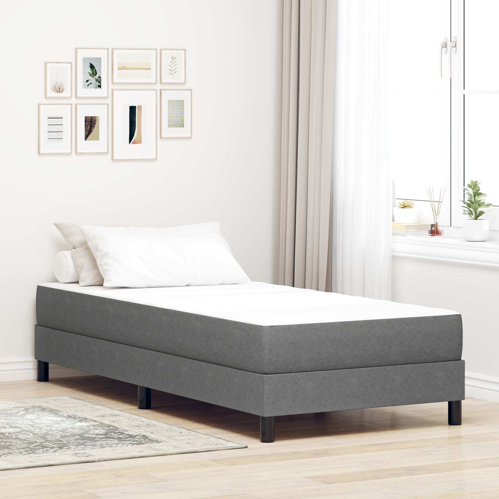Mattresses Light grey Foam 80 x 200 cm Foam Mattress