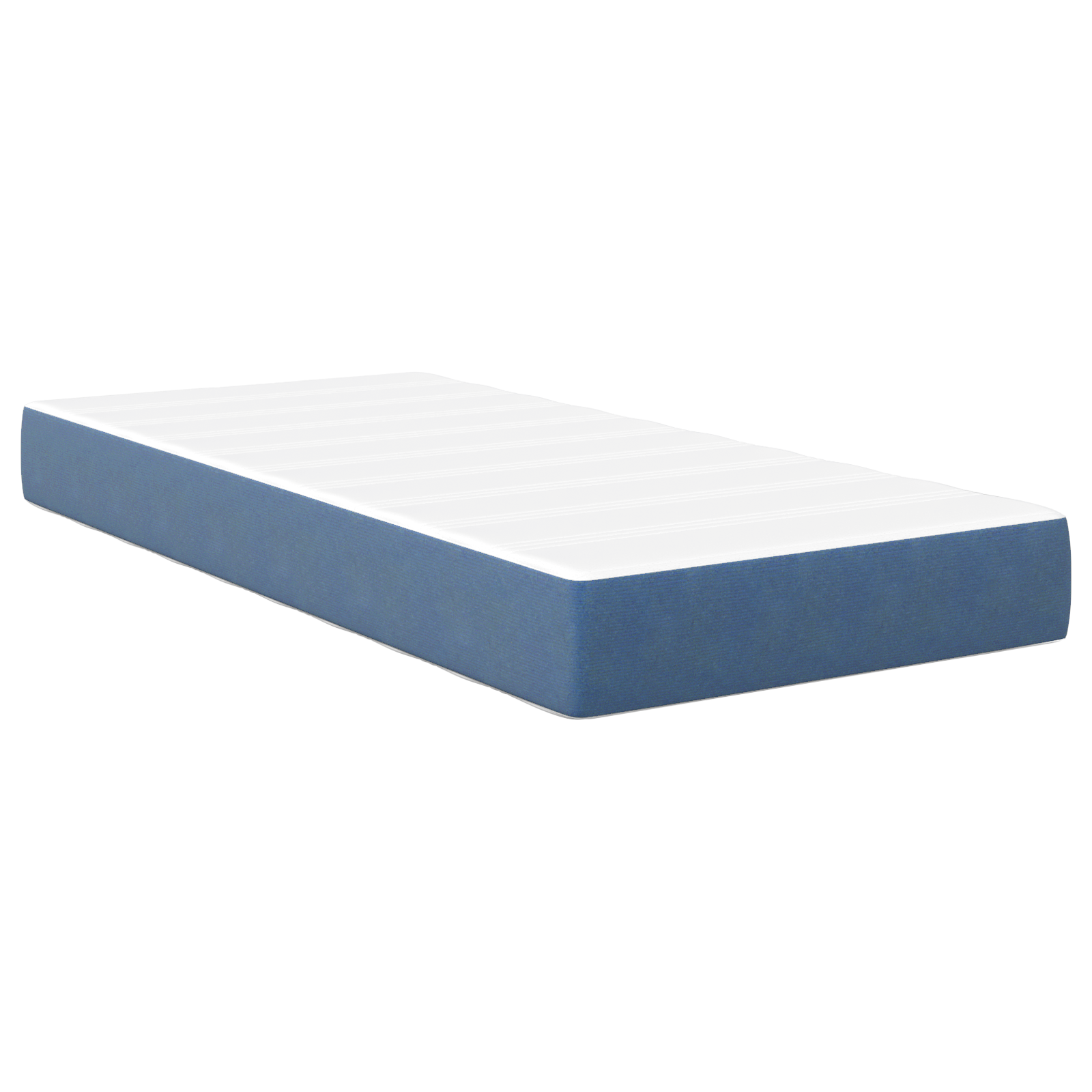 Blue Pocket Spring Mattress - Medium - 90x190x20 cm - Fabric - Image 2