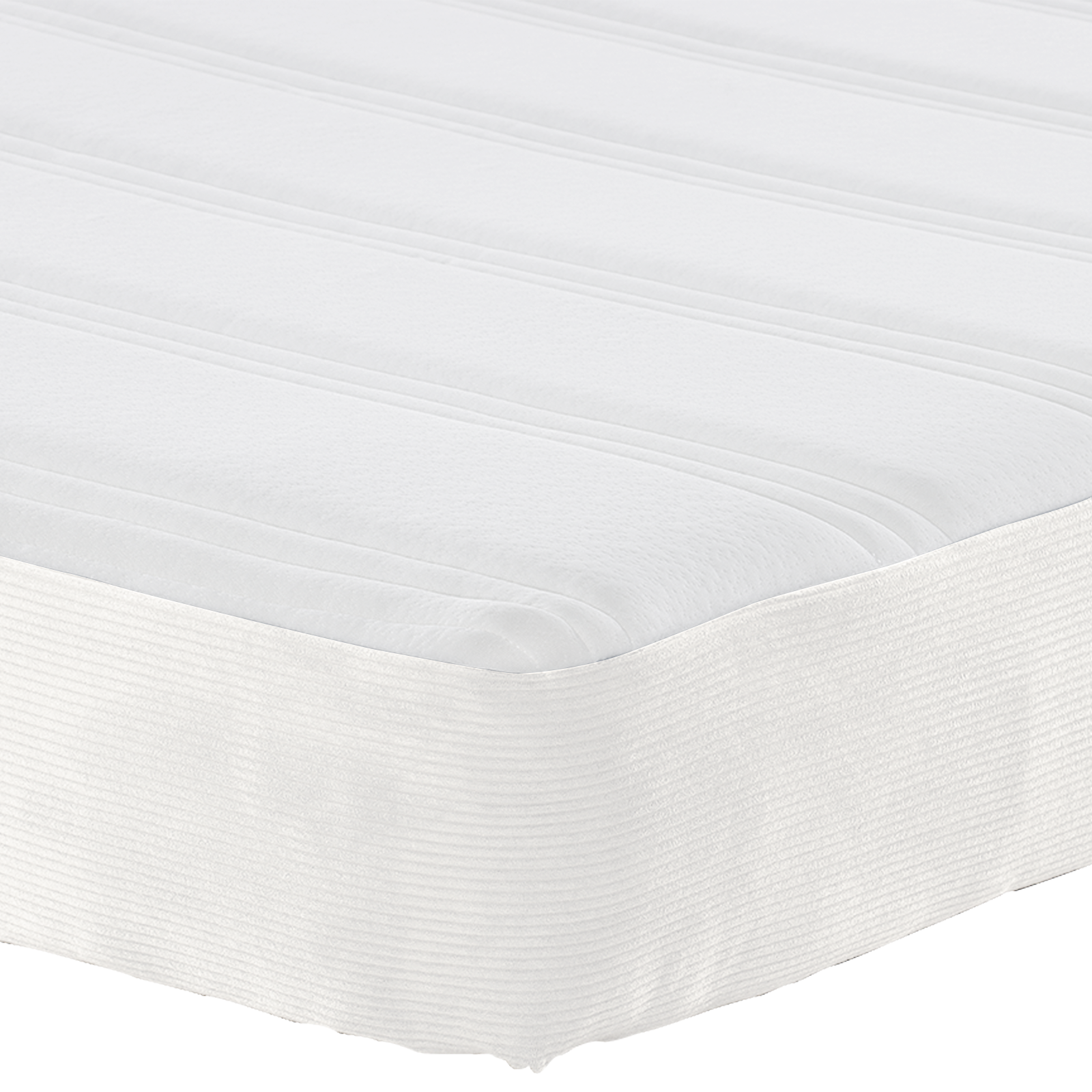 Pocket Spring Bed Mattress - Cream, Medium, 120x190x20 cm, Fabric - Image 8