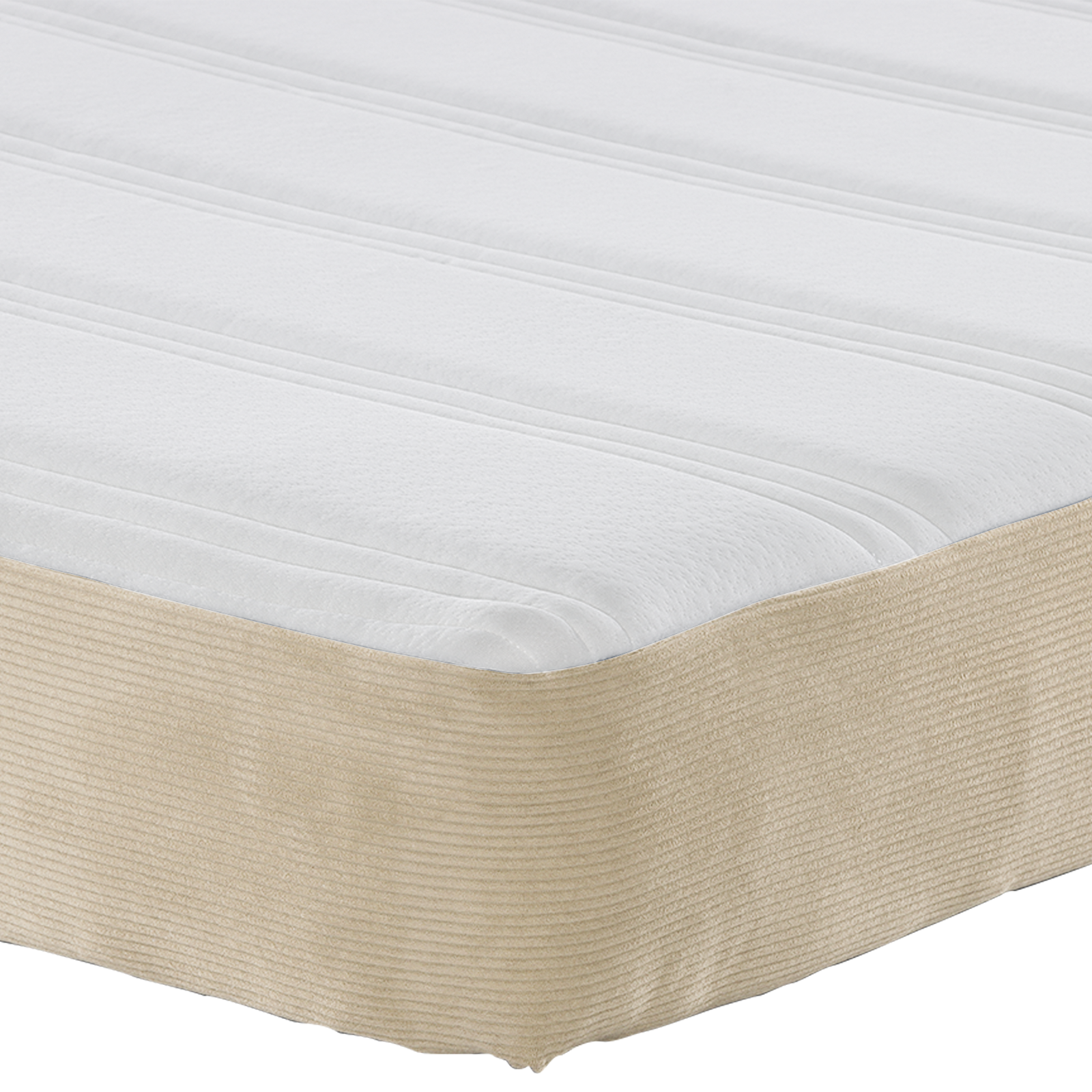 Pocket Spring Bed Mattress - Light Green and Grey, Medium Firmness, 120x190x20 cm Fabric - Image 8