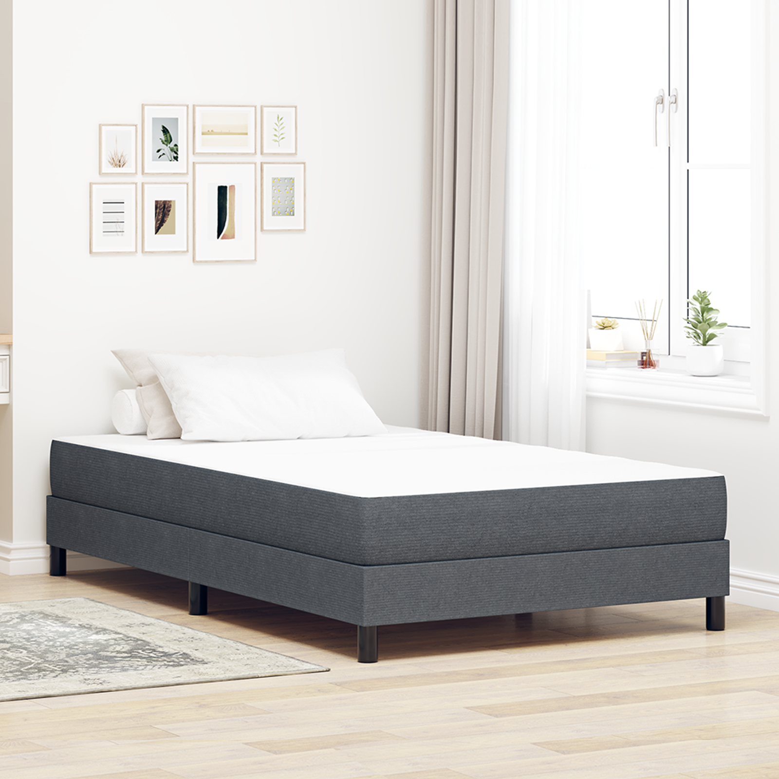 Mattresses Dark grey Memory Foam 120 x 180 cm Comfort Mattress