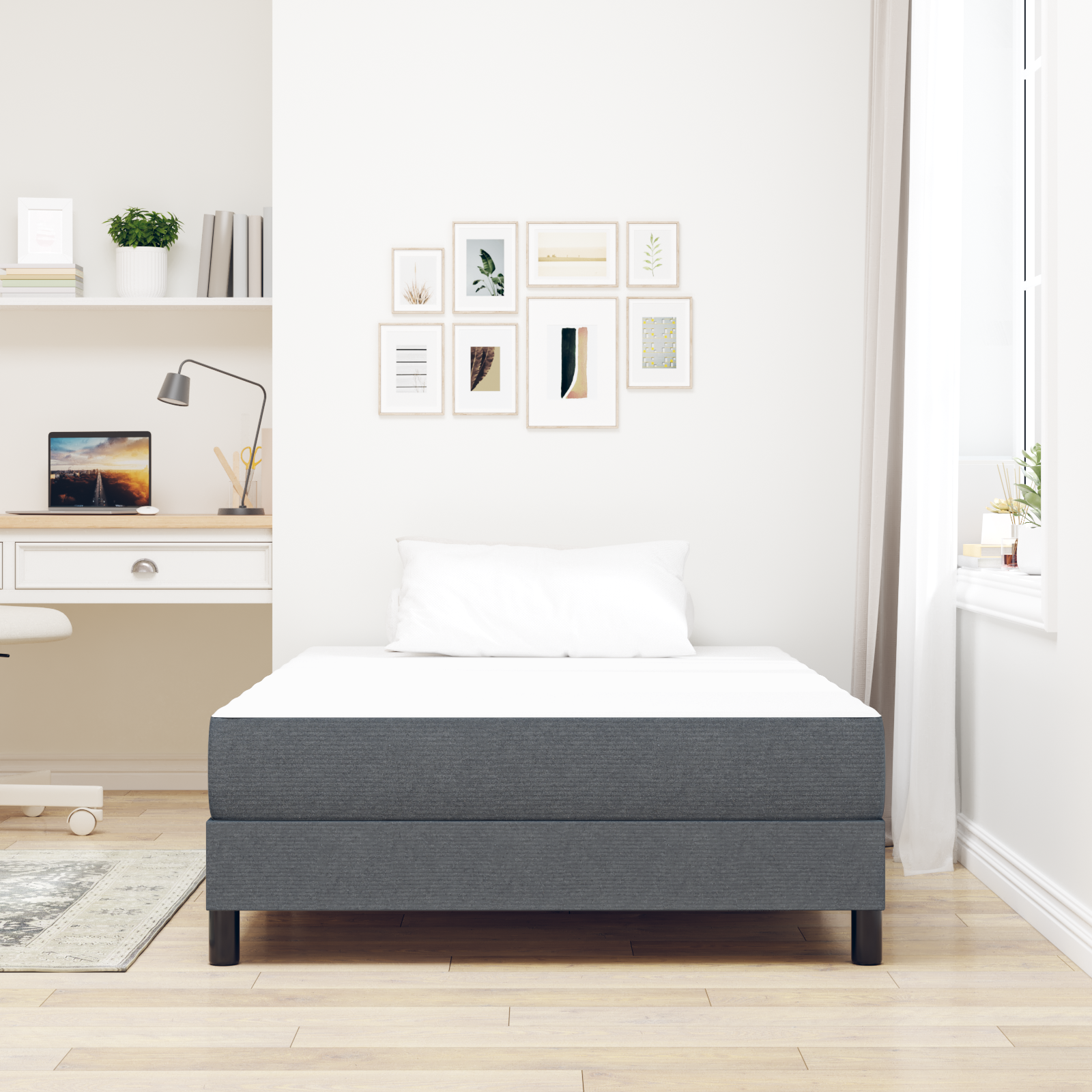 Mattresses Dark grey Memory Foam 120 x 180 cm Comfort Mattress - Image 3