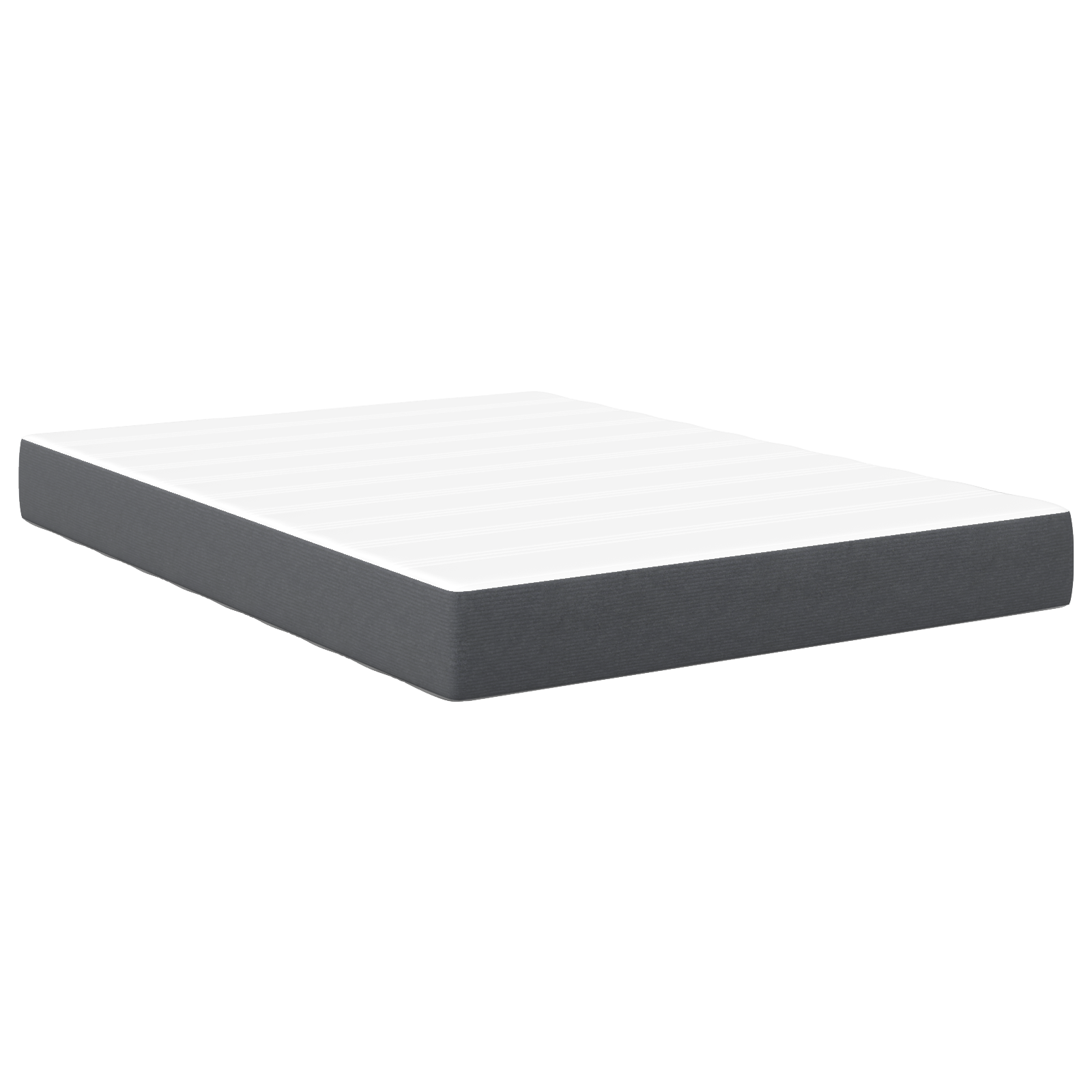 Pocket Spring Bed Mattress - Dark Grey, Medium, 140x190x20 cm, Fabric - Image 2