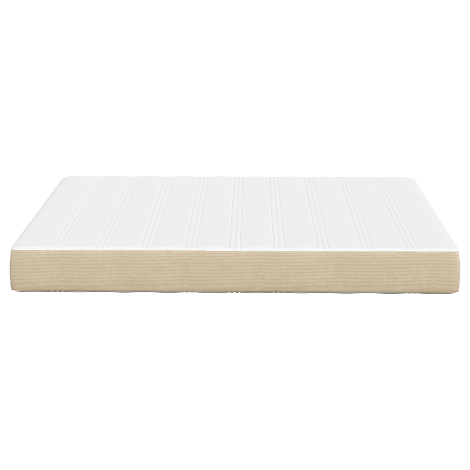 Pocket Spring Bed Mattress in Light Green and Grey, Medium Firmness, 140x190x20 cm, Fabric - Image 5