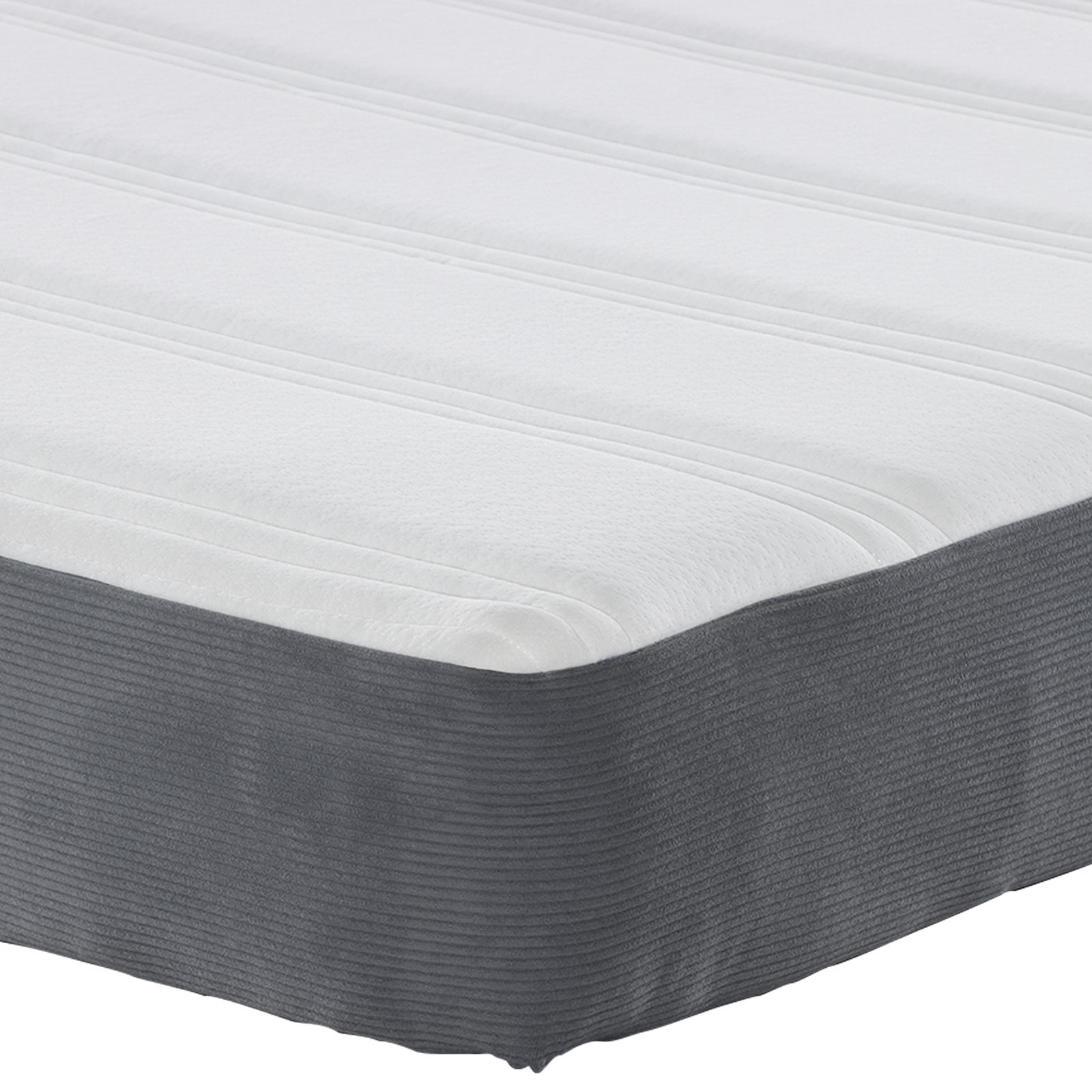 Medium Pocket Spring Mattress - Dark Grey - 180x200x20 cm Fabric - Image 7