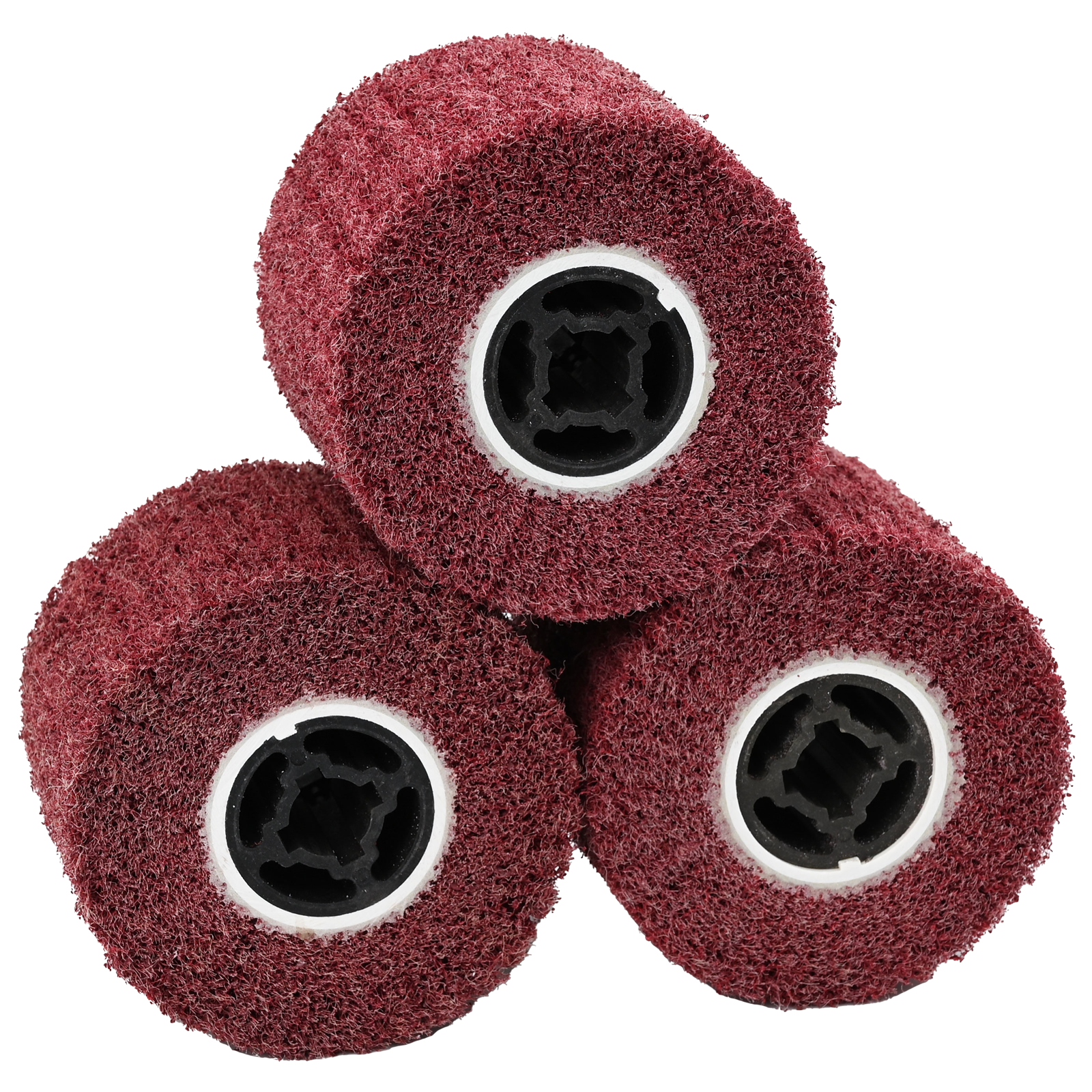 Sanding Rollers 3 pcs 80 Grit Synthetic Fibre