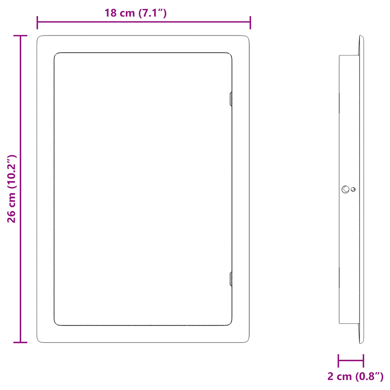 Access Panels 2 pcs White bed col.brown+ roof anthra, ndark silver tube as sample and link ABS Plastic - Image 10