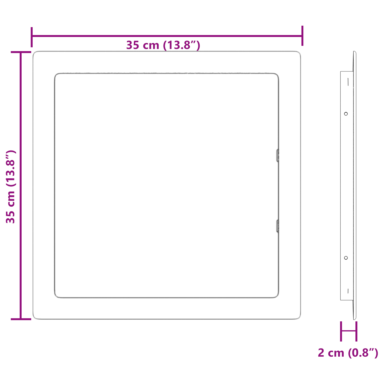 Access Panel White ABS Plastic - Image 10