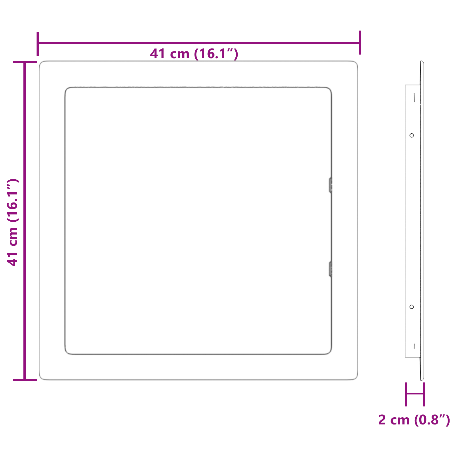 Access Panel White Red ABS Plastic - Image 10