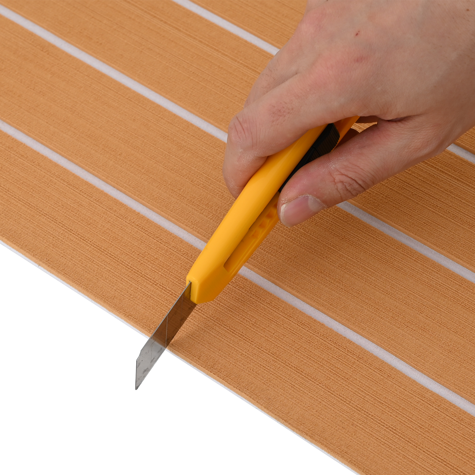 Boat Flooring Self-adhesive Brown and White 240x60 cm EVA Foam - Image 6