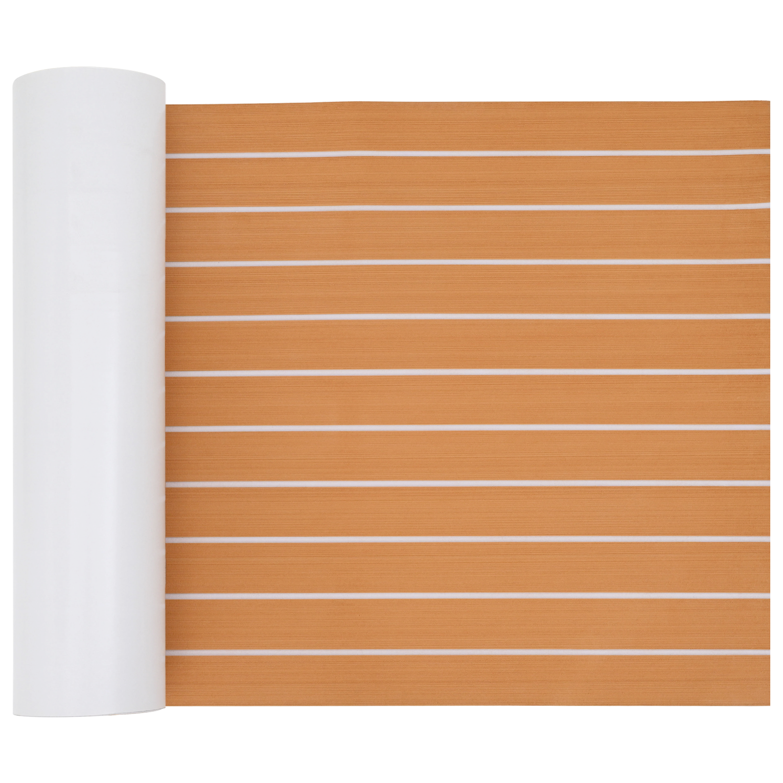 Boat Flooring Self-adhesive Brown and White 240x60 cm EVA Foam