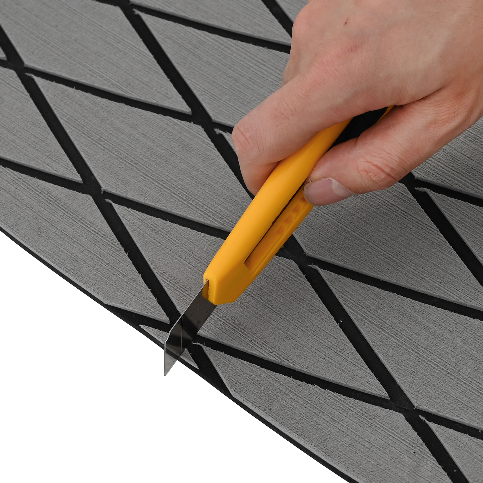 Boat Flooring Self-adhesive Light Grey & Black 190x70 cm EVA Foam - Image 6