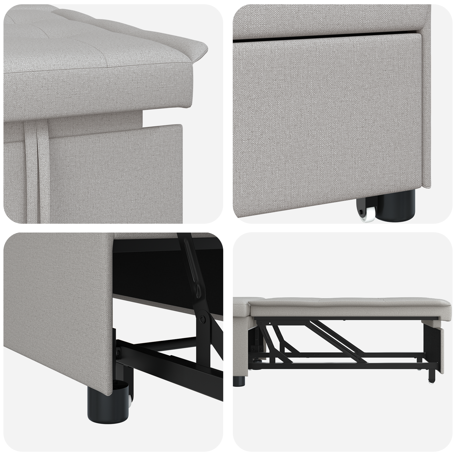 Diivanvoodi Hall 194 x 50 x 82 cm Vineer 6 Kõik vajalik sinu aeda ja koju! Diivanvoodi Hall 194 x 50 x 82 cm Vineer - Image 6