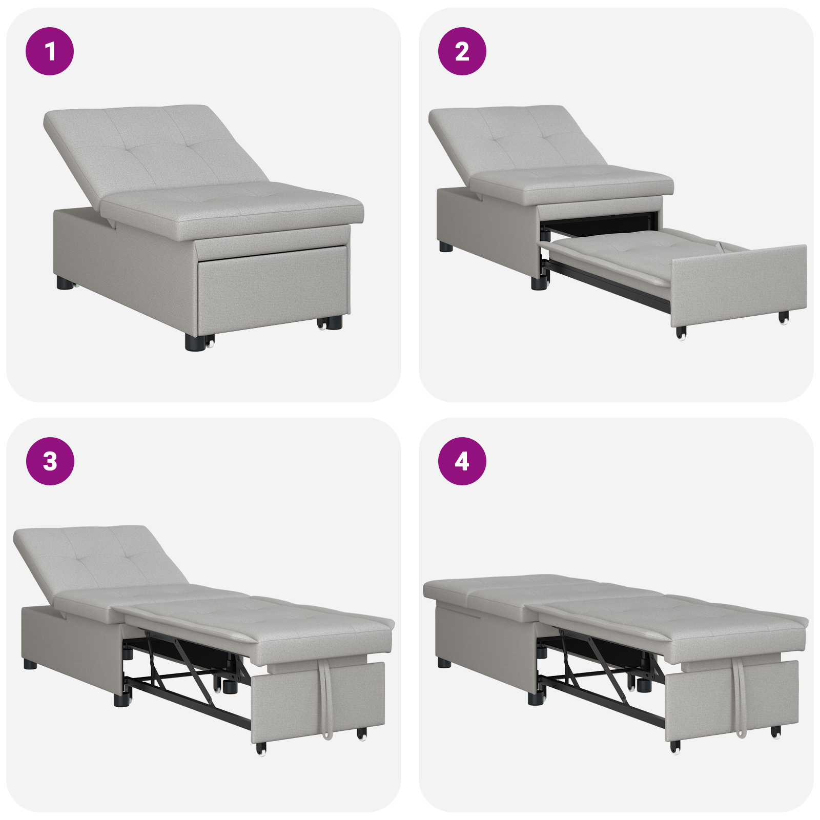 Diivanvoodi Hall 194 x 50 x 82 cm Vineer 8 Kõik vajalik sinu aeda ja koju! Diivanvoodi Hall 194 x 50 x 82 cm Vineer - Image 8