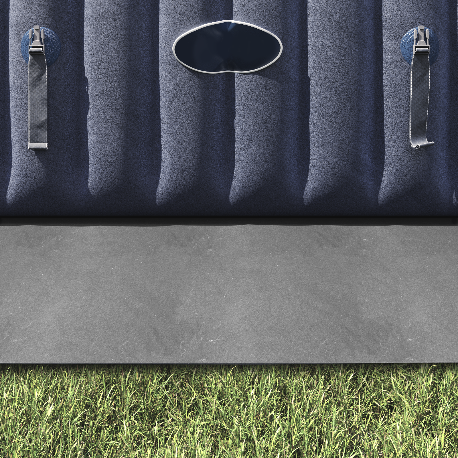 Quadratische Poolabdeckung Hellgrau Polyethylen 396 x 396 cm - Heim & garten - Your Garden Eden