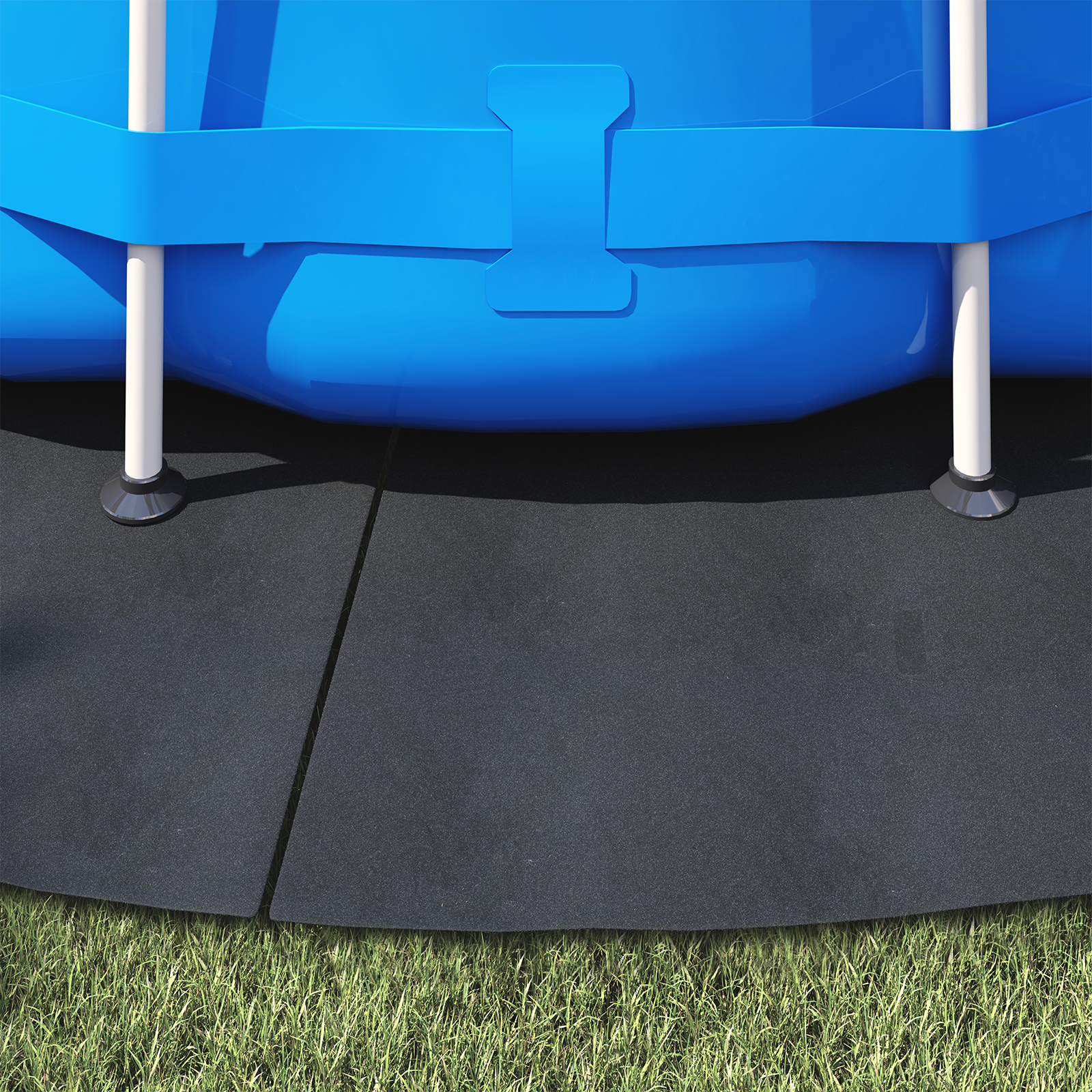 Runde Poolabdeckung Schwarz Polyethylen Ø 428 cm Poolabdeckung - Heim & garten - Your Garden Eden