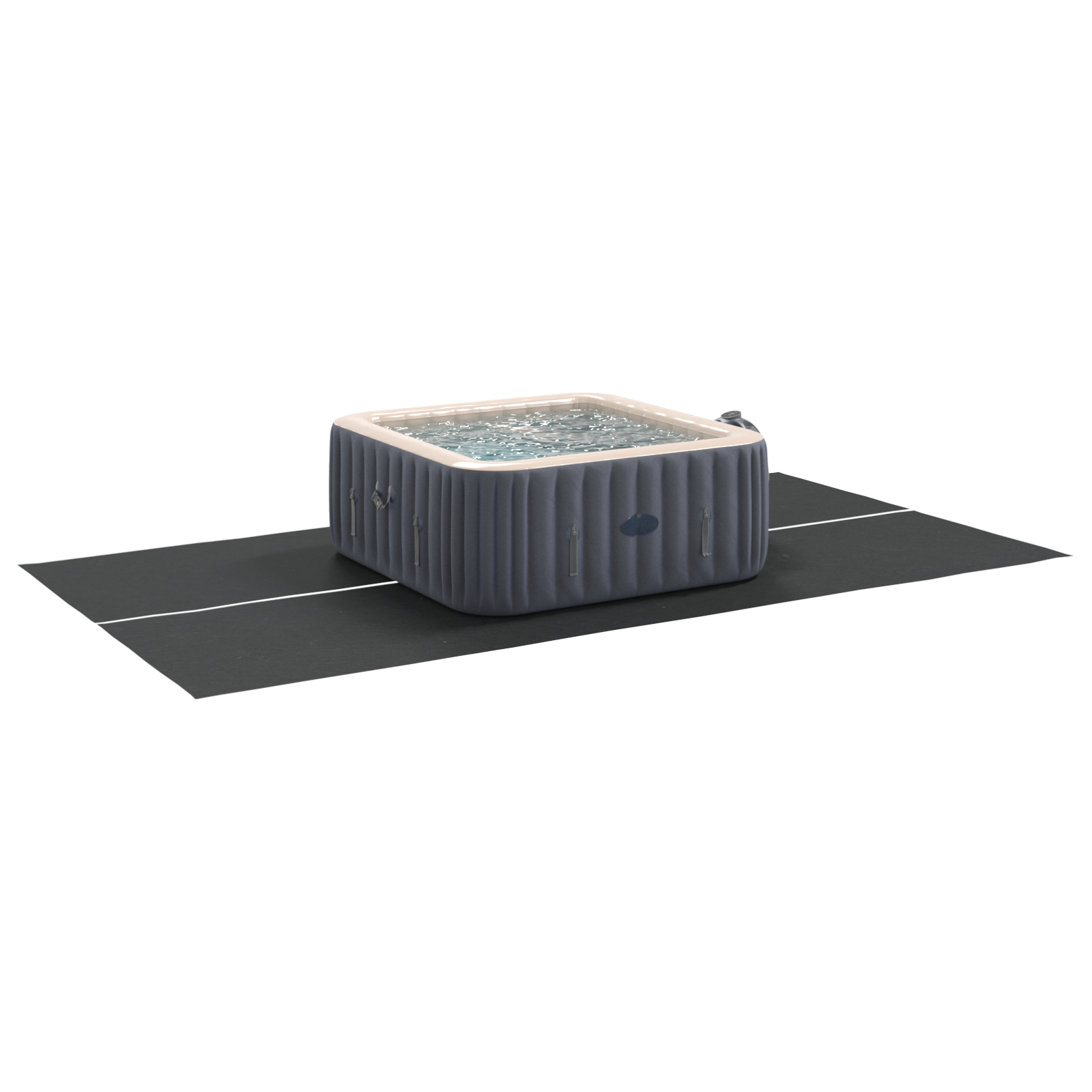 Rectangular Pool Cover Black Plastic 420 x 220 cm Pool Cover - Image 3