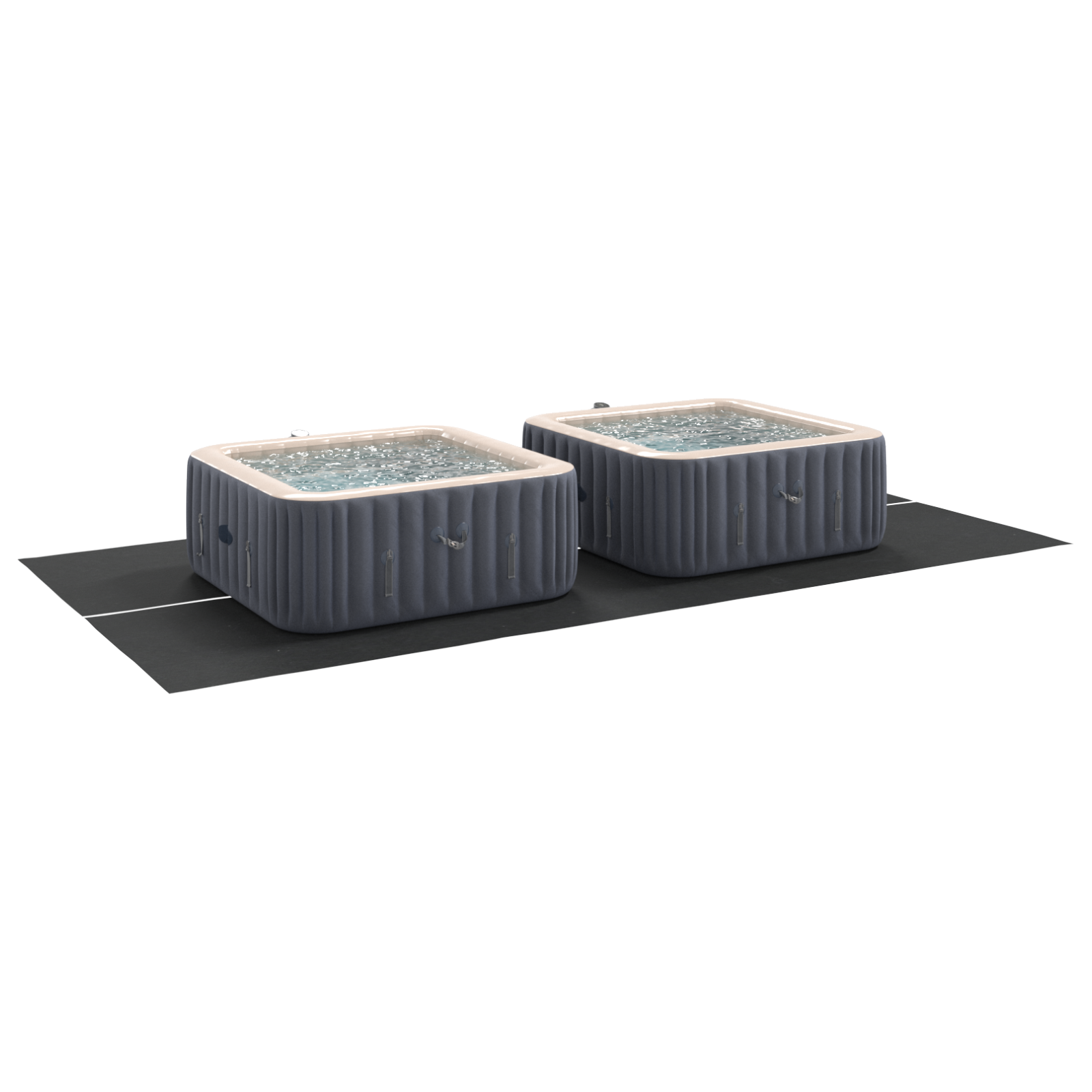 Rechteckige Poolabdeckung Schwarz Polyethylen 500 x 250 cm - Heim & garten - Your Garden Eden
