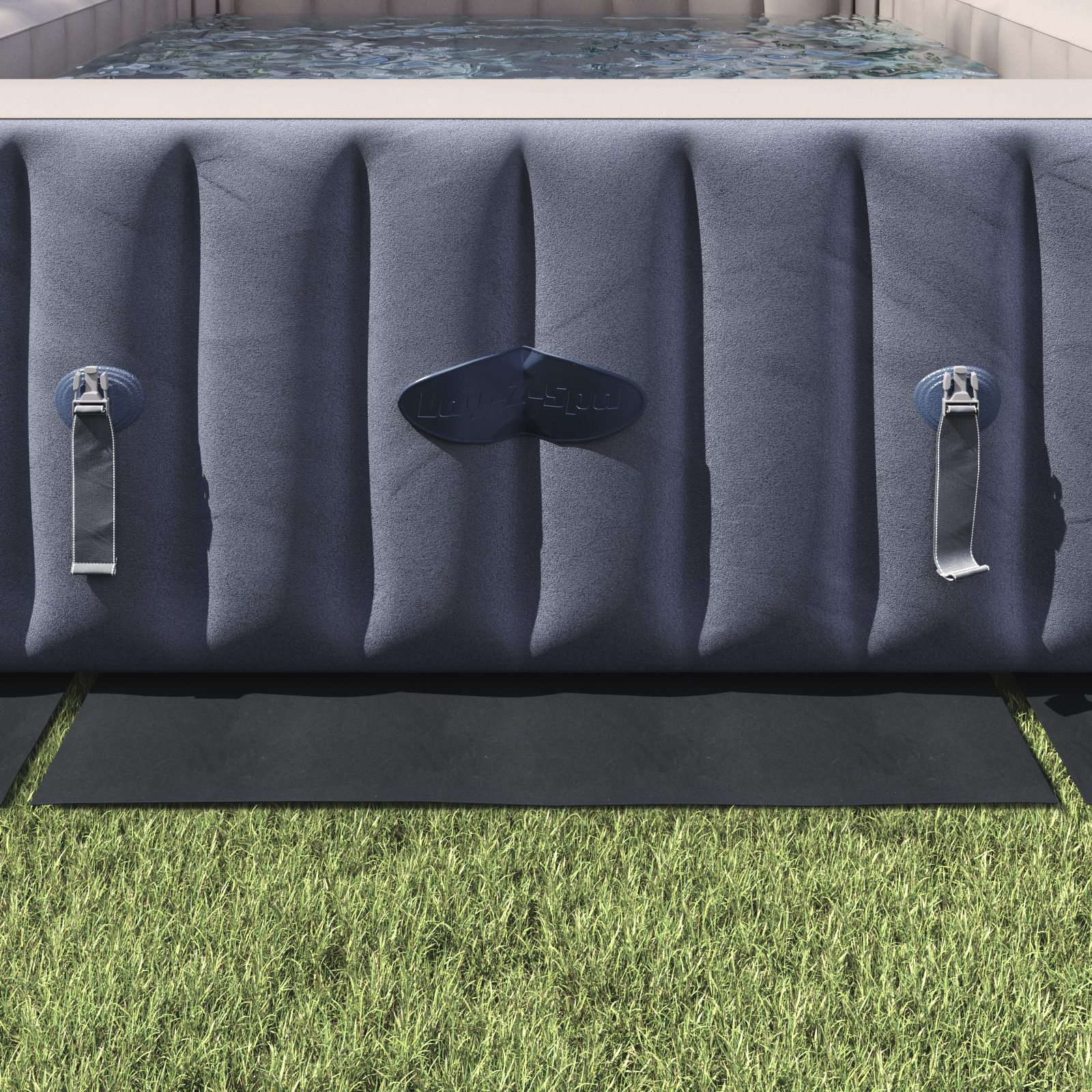 Rechteckige Poolabdeckung Schwarz Polyethylen 550 x 280 cm - Heim & garten - Your Garden Eden