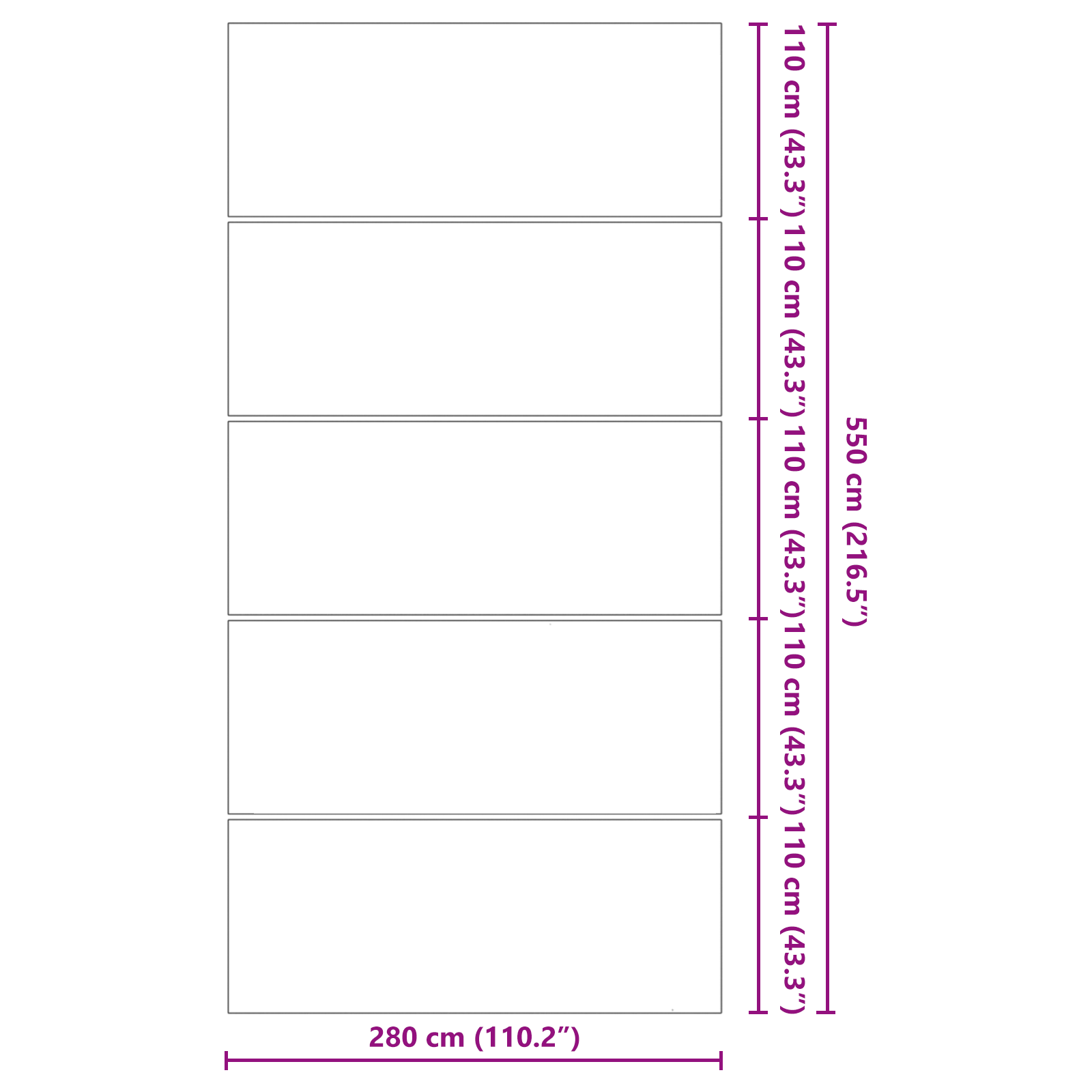 Rechteckige Poolabdeckung Schwarz Polyethylen 550 x 280 cm - Heim & garten - Your Garden Eden