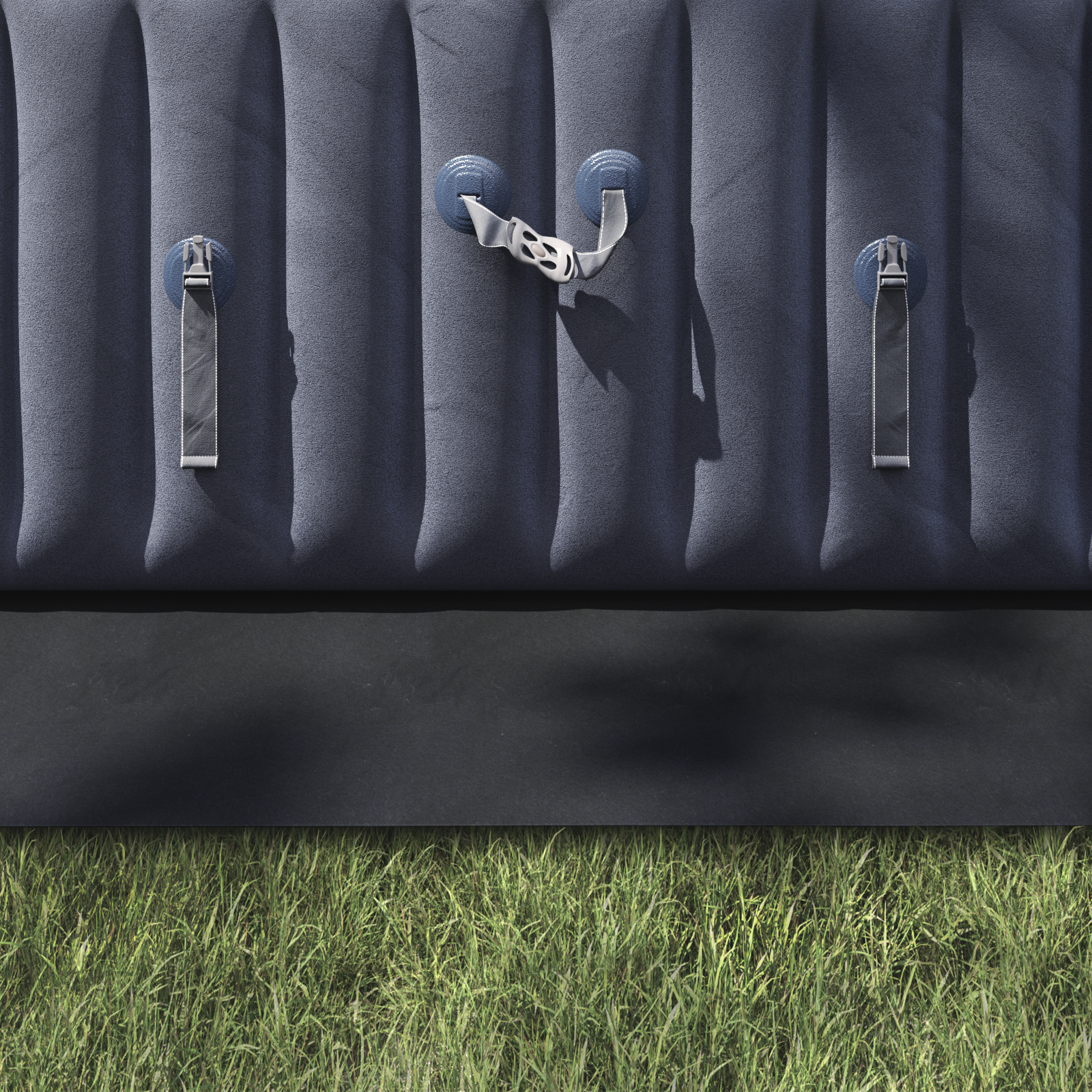 Rechteckige Poolabdeckung Schwarz PVC 750 x 372 cm Wasserdicht - Heim & garten - Your Garden Eden