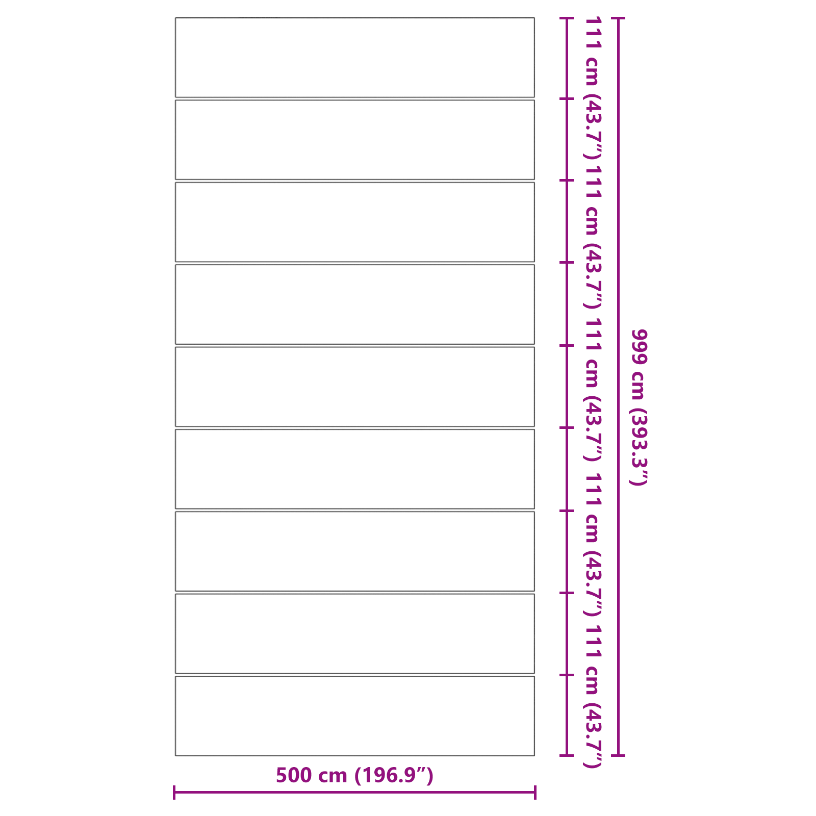 Rectangular Pool Cover Black Plastic 999 x 500 cm Waterproof - Image 7