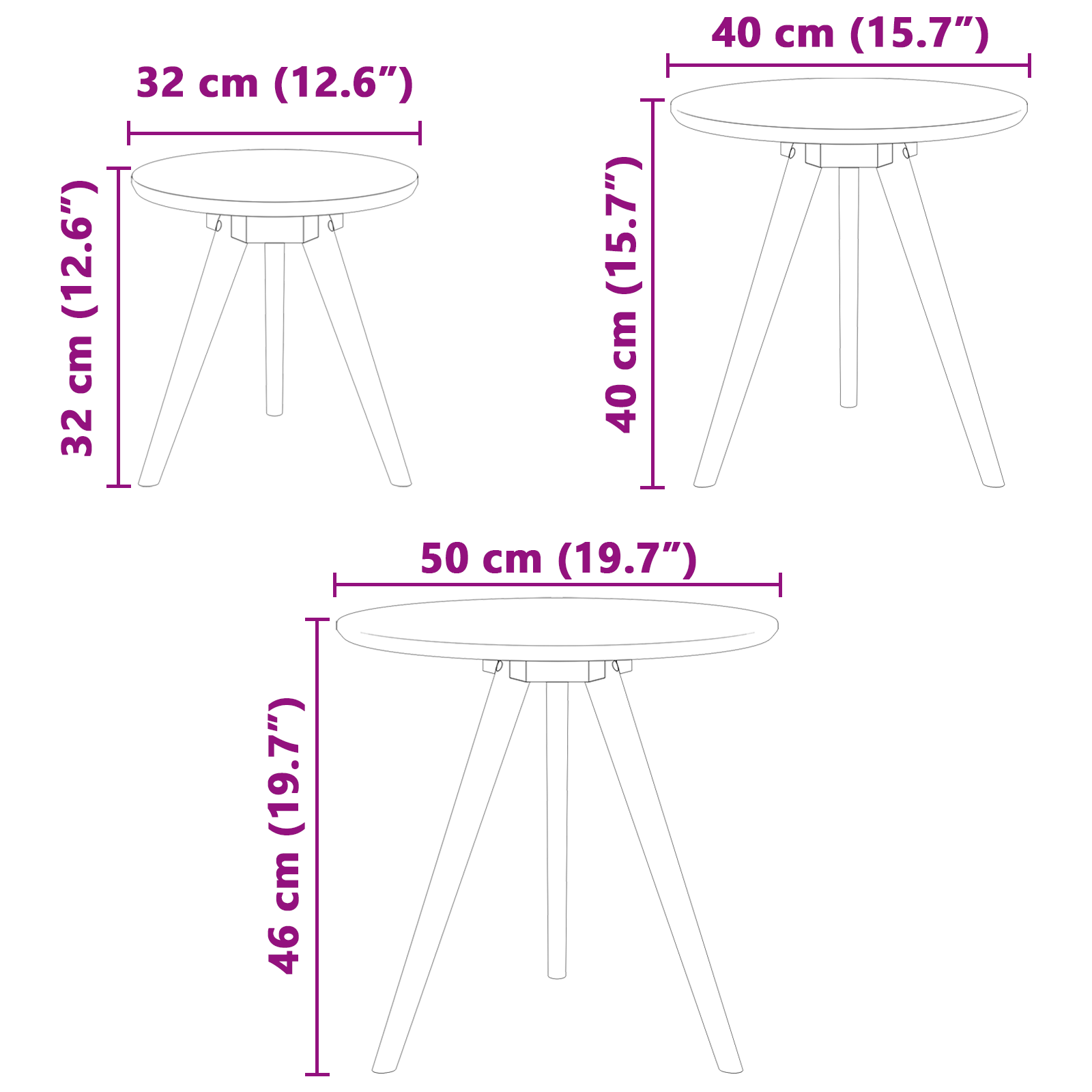 Coffee Table Set Solid Wood Walnut and Engineered Wood - Image 11