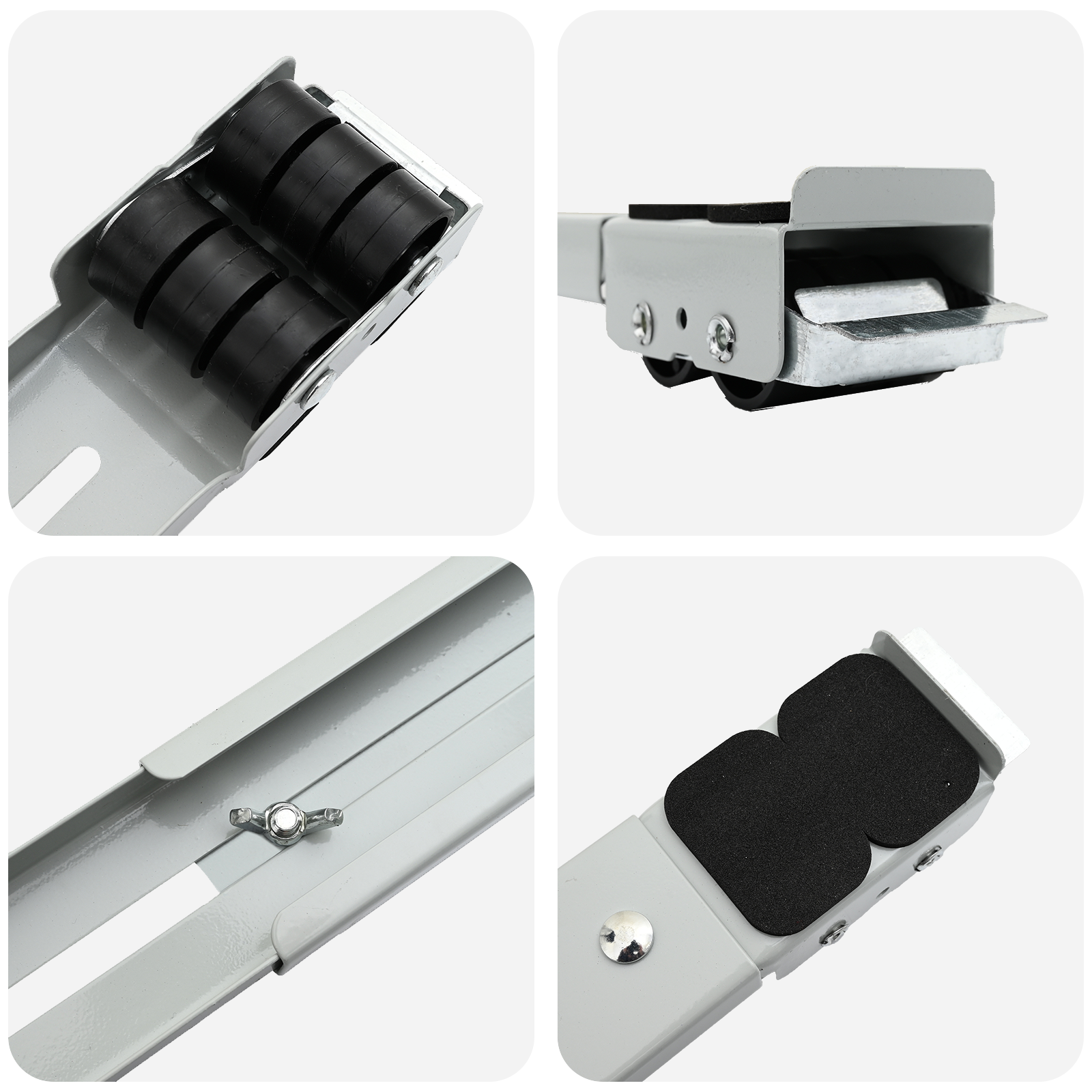 Washing Machine Base with Wheels 2 pcs Length 46-71 cm 300 kg - Image 8