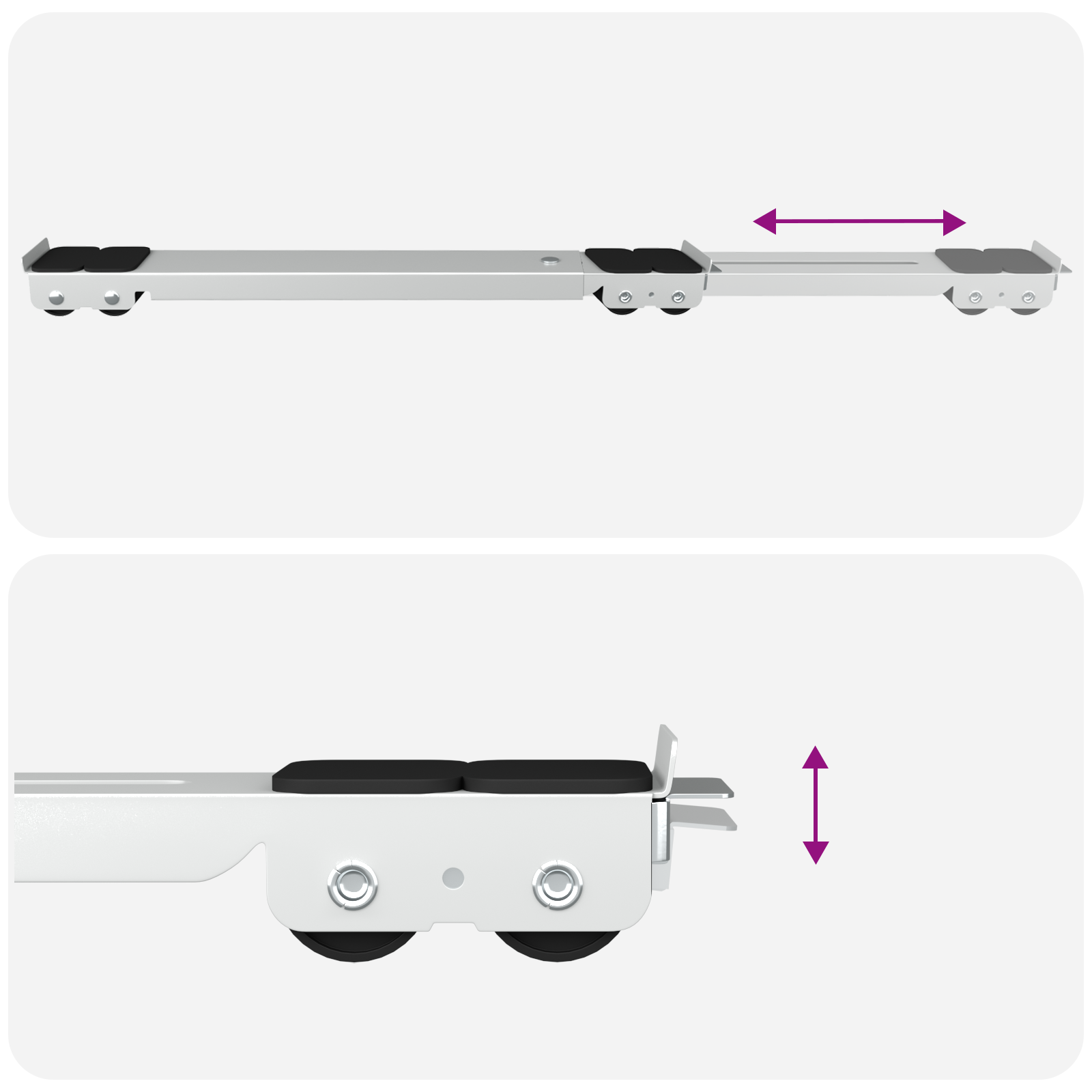 Washing Machine Base with Wheels 2 pcs Length 46-71 cm 300 kg - Image 9