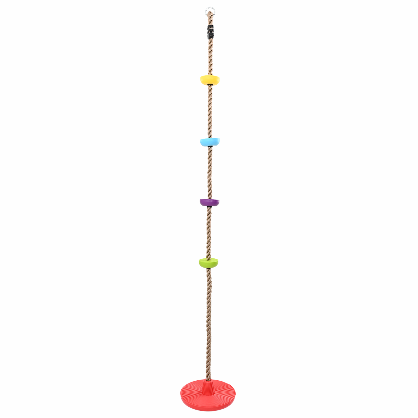 Kletterseil für Kinder mit Scheibensitz und Plattformen 200 cm - fuer-die-ganze-grossen-spielburgen - Your Garden Eden