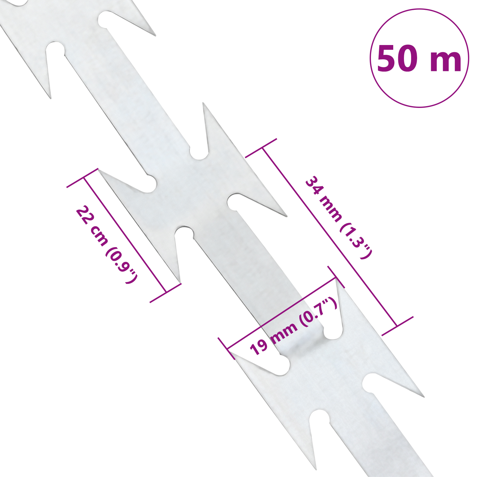 Razor Wire 50 m BTO-22 Galvanised Steel - Image 5
