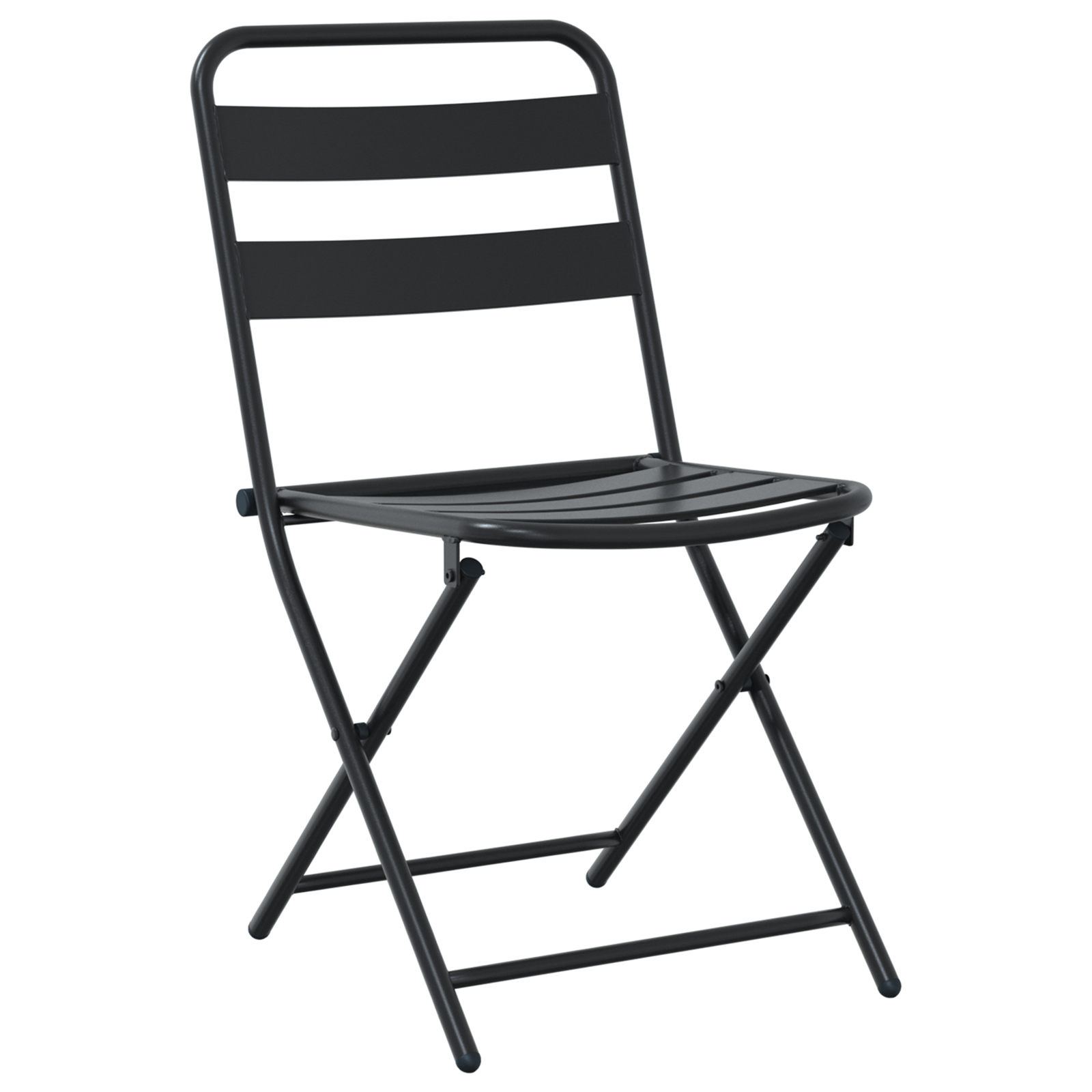 3 Piece Folding Bistro Set Anthracite Steel - Image 5