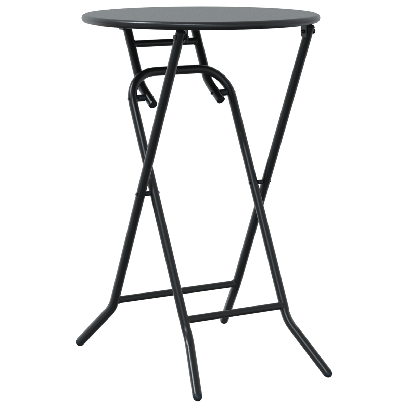 3 Piece Folding Bistro Set Anthracite Steel - Image 6