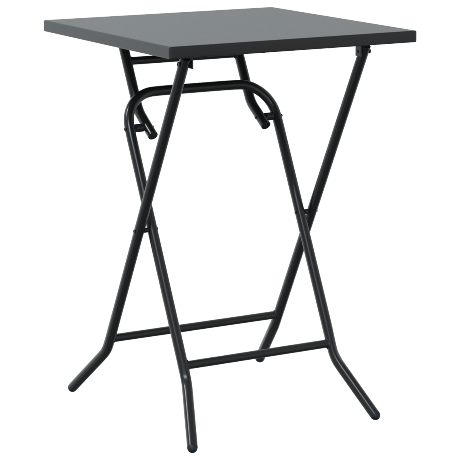 3 Piece Folding Bistro Set Anthracite Steel - Image 6
