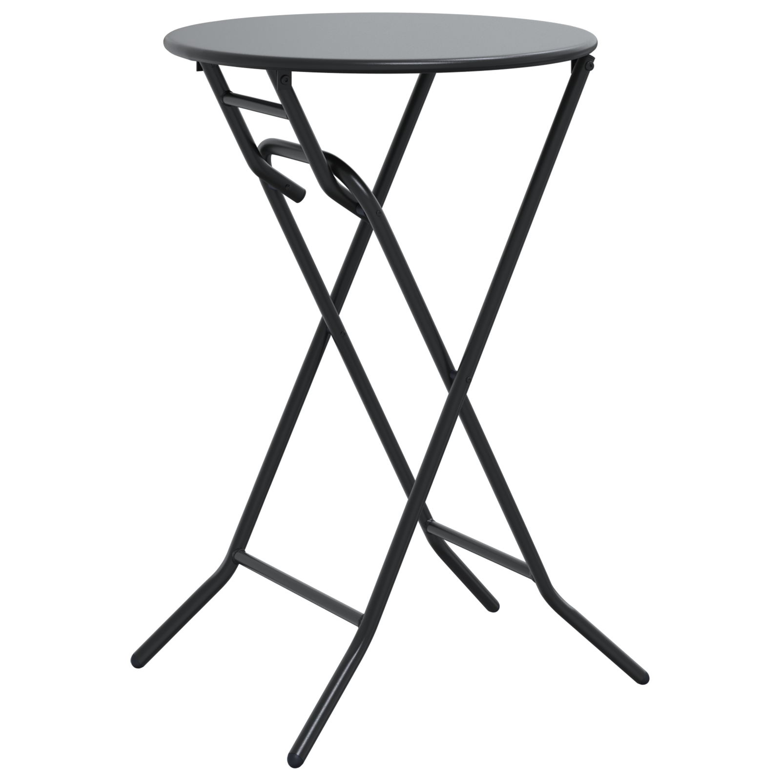 Folding Garden Table Anthracite Ø50x72 cm Steel - Image 7