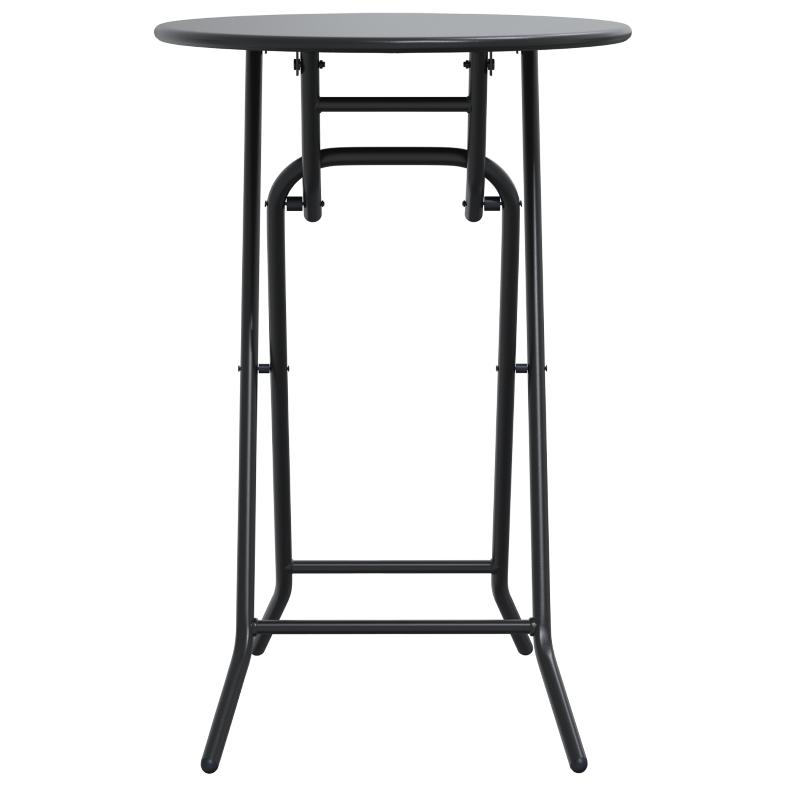 Folding Garden Table Anthracite Ø50x72 cm Steel - Image 5
