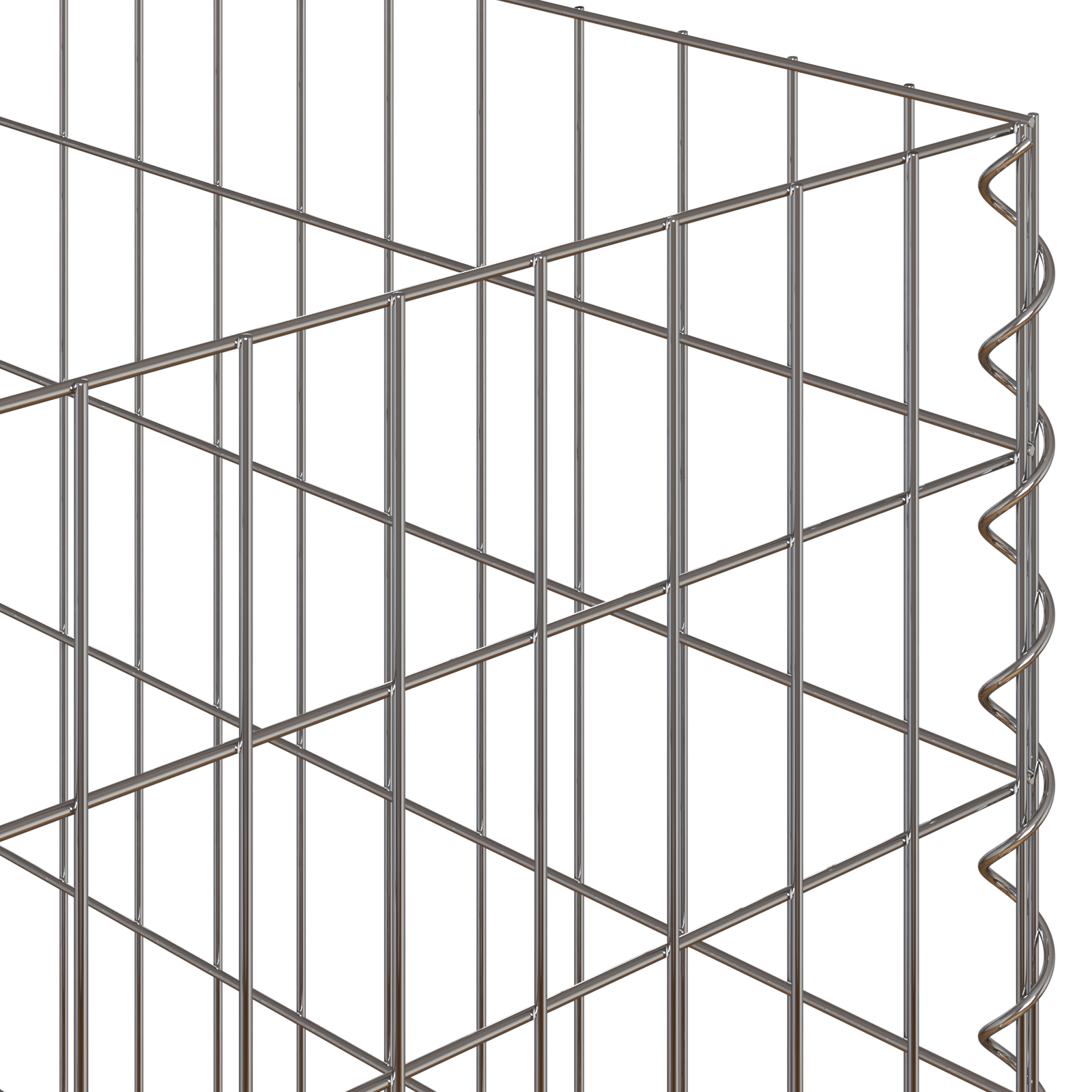 Garden Composter 100x100x50 cm Galvanized Steel Square - Image 6