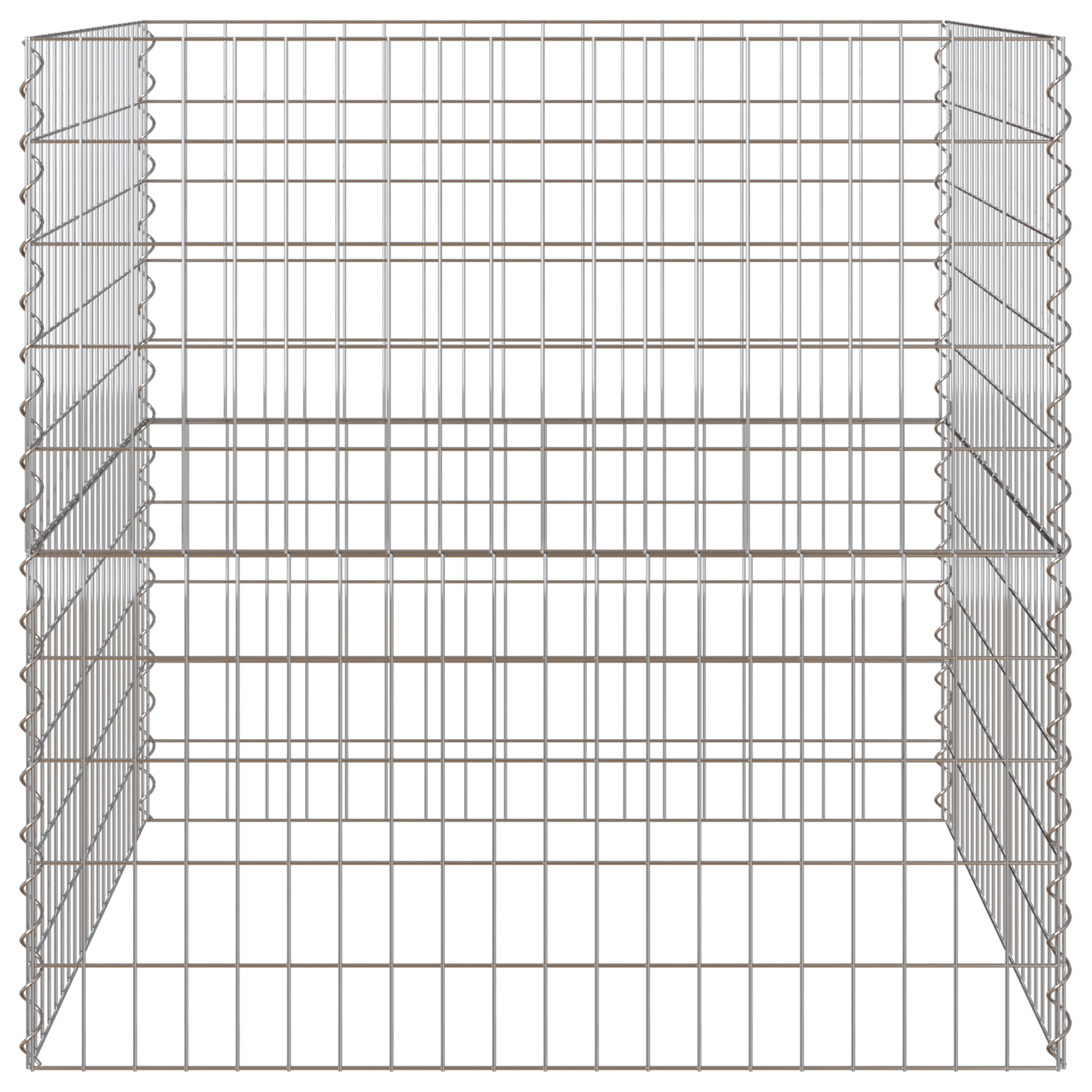 Garden Composter 100x100x100 cm Galvanized Steel Square - Image 4