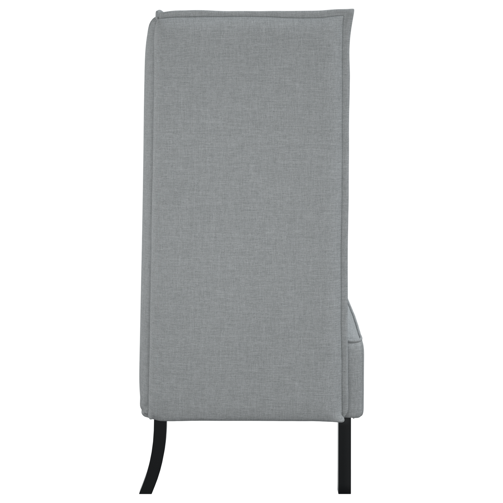 Highback Sofa Light Grey 109x56x121 cm Fabric - Image 5