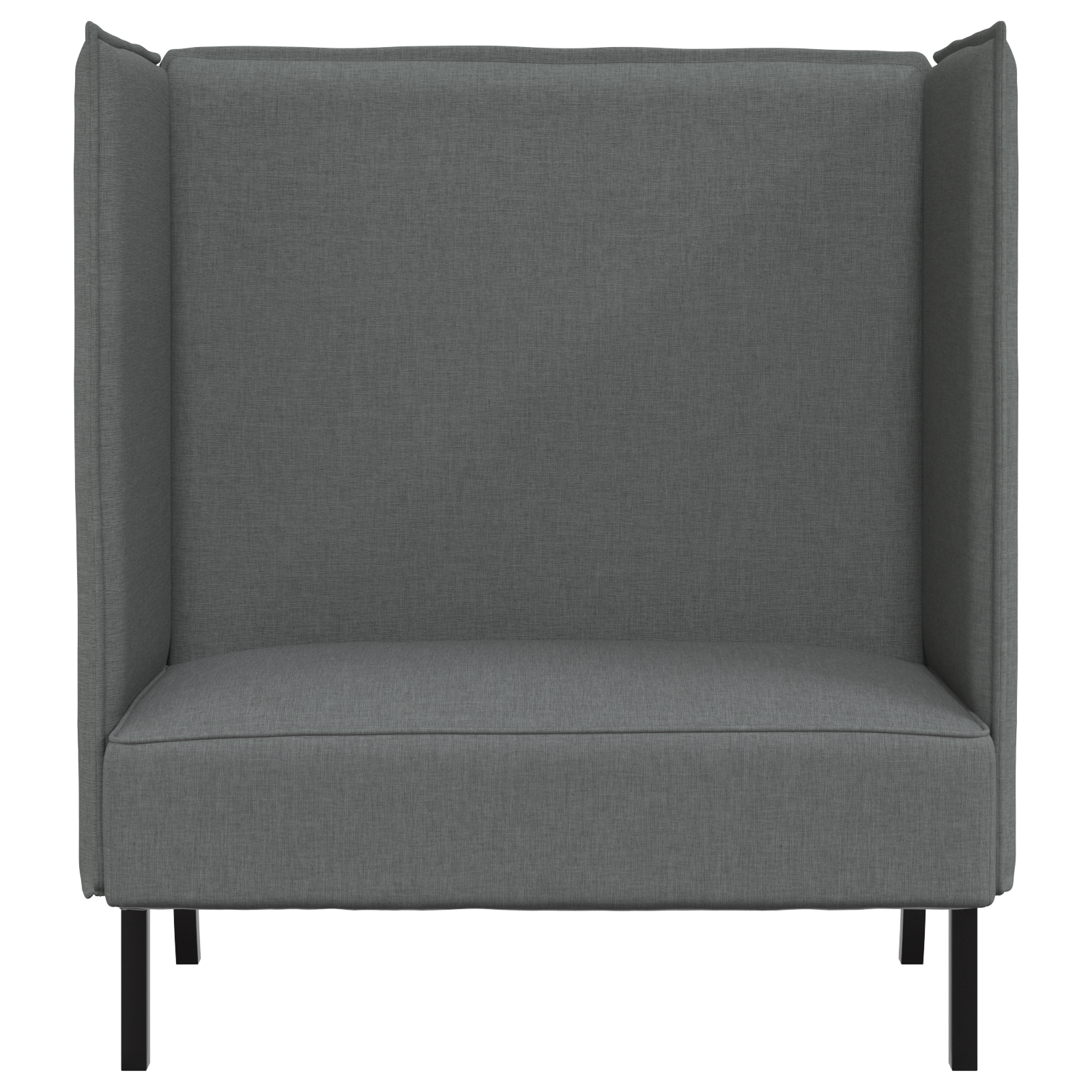 Highback Sofa Dark Grey 109x56x121 cm Fabric - Image 4