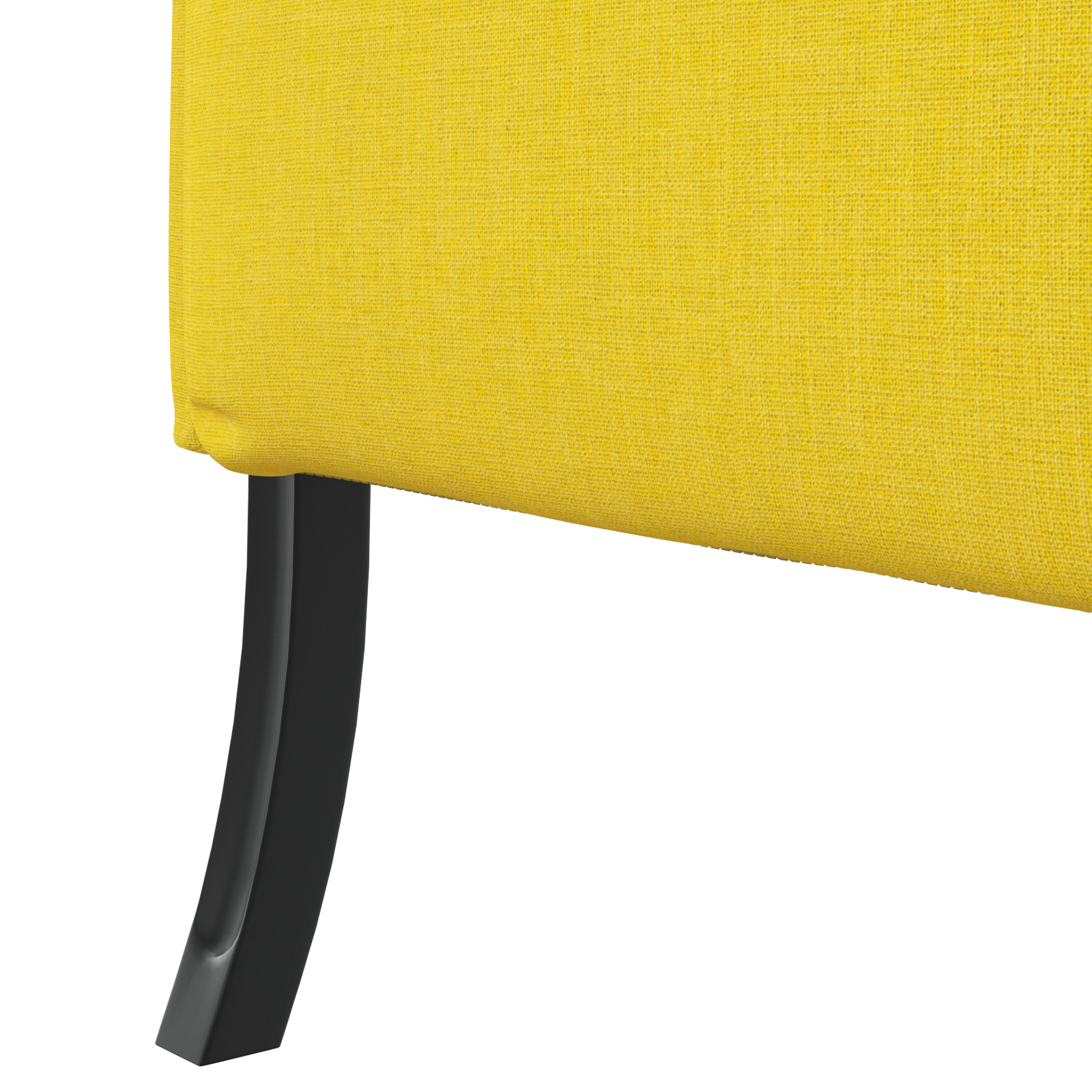 Highback Sofa Light Yellow 109x56x121 cm Fabric - Image 7