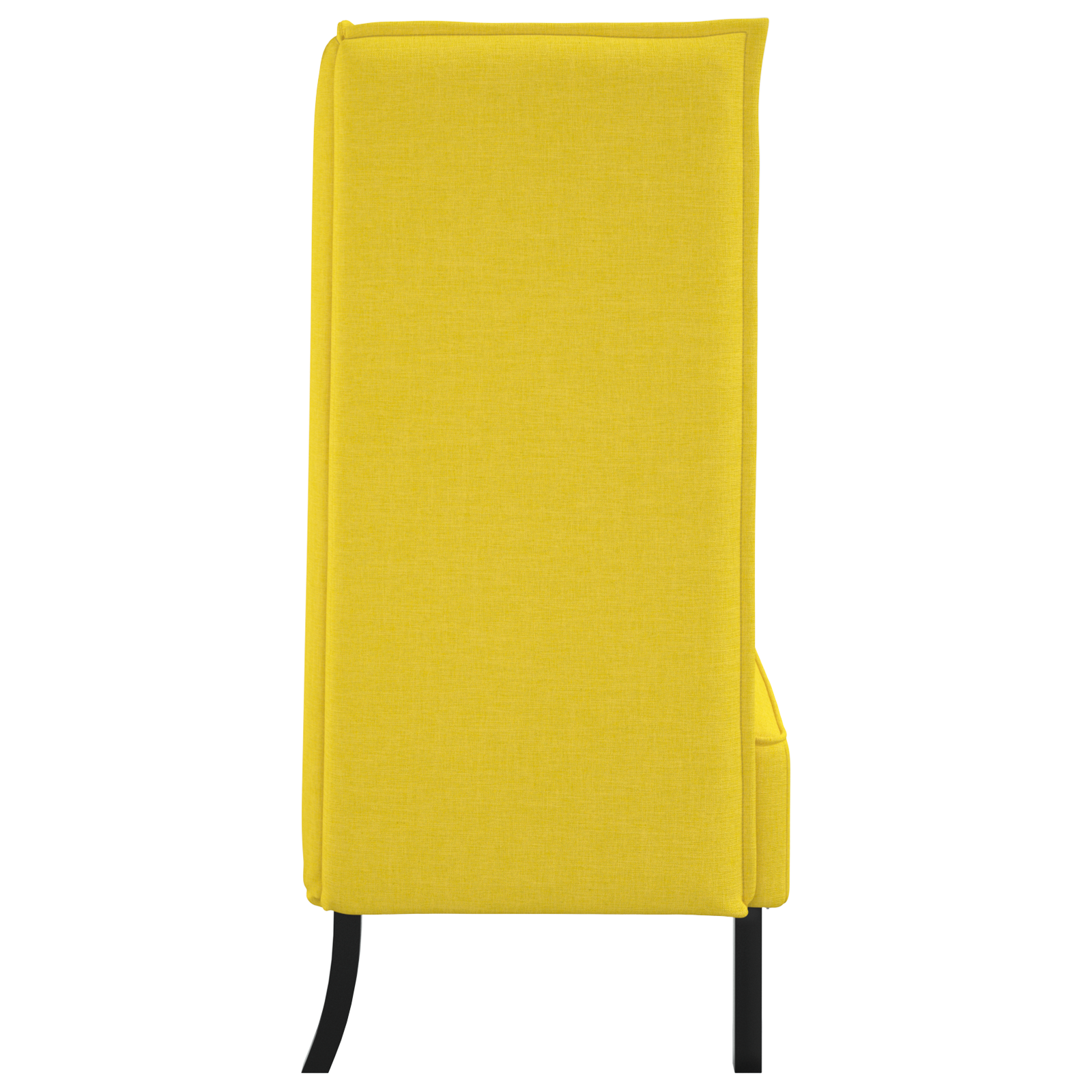 Highback Sofa Light Yellow 109x56x121 cm Fabric - Image 5