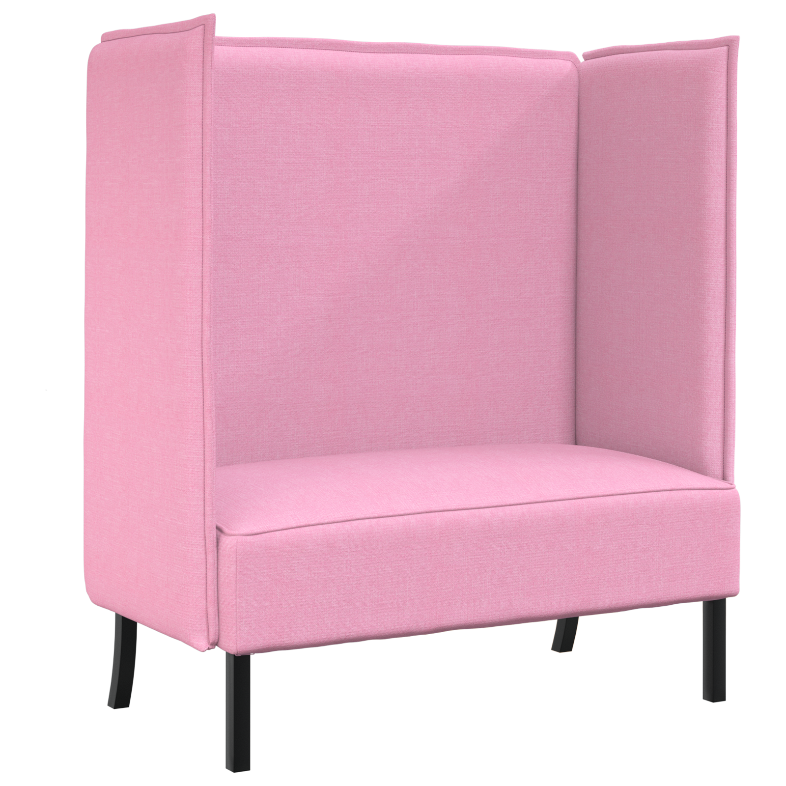 Highback Sofa Pink 109x56x121 cm Fabric - Image 2
