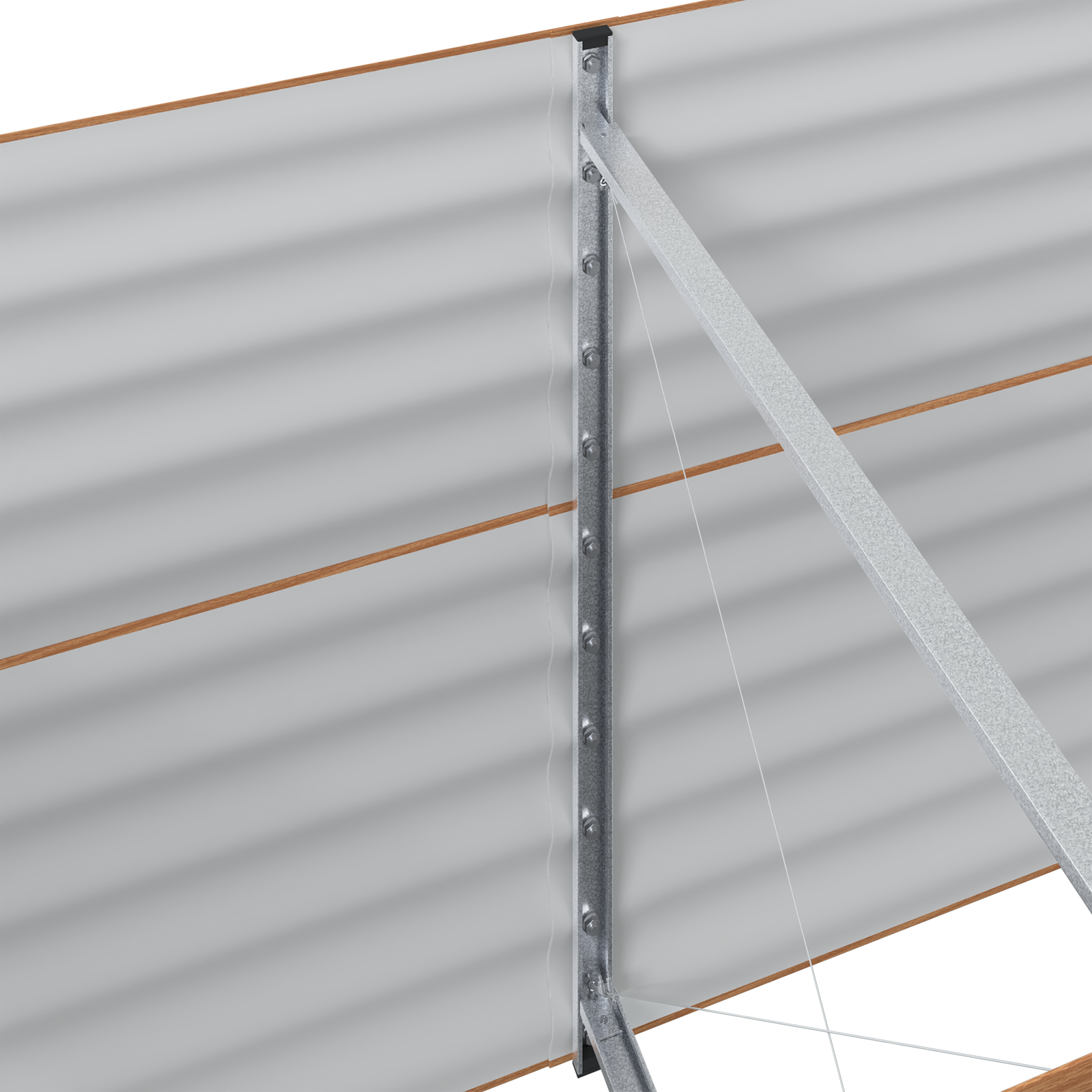 Garden Raised Bed Wood effect Galvanized steel 400 x 80 x 81 cm - Image 7