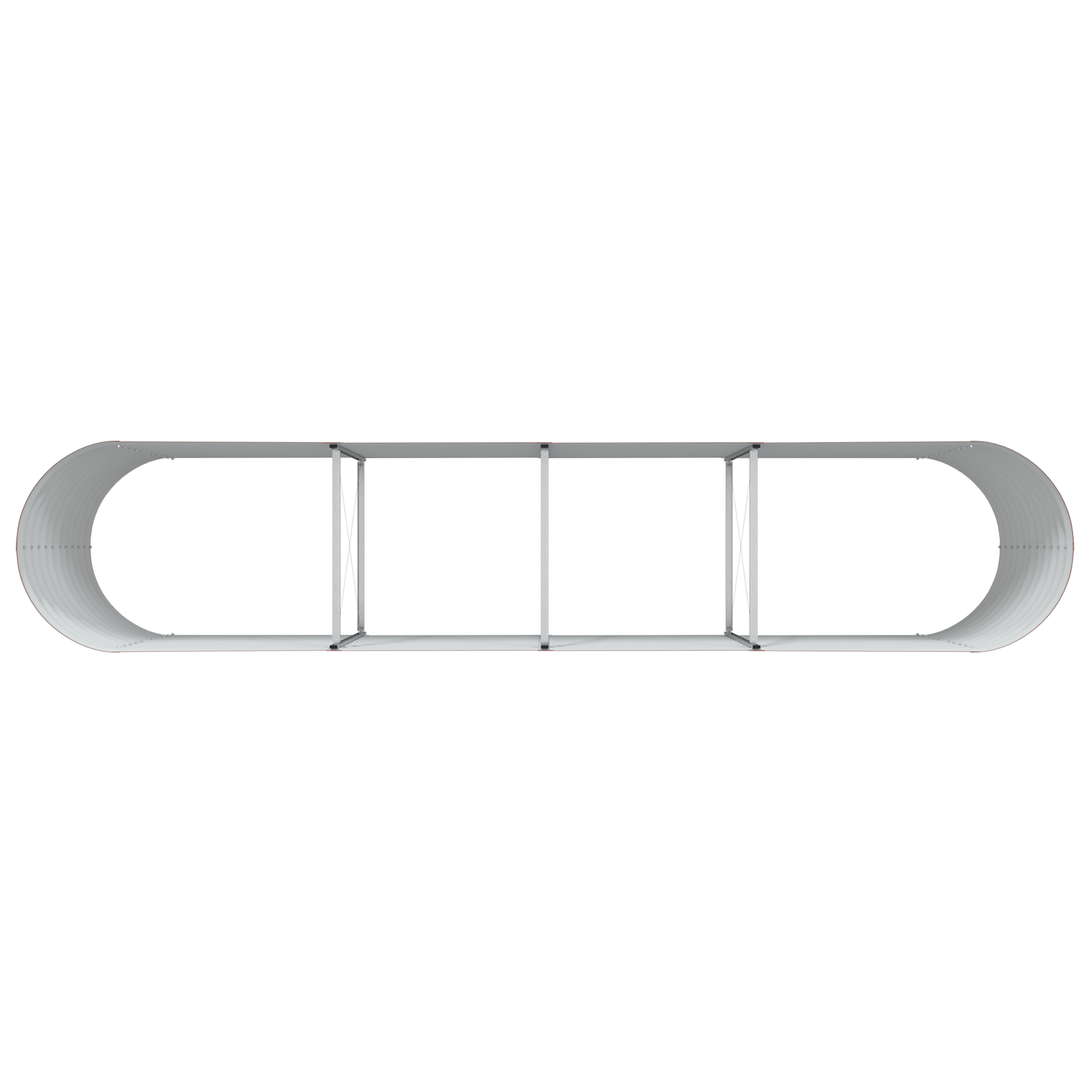 Garden Raised Bed Wood effect Galvanized steel 400 x 80 x 81 cm - Image 6