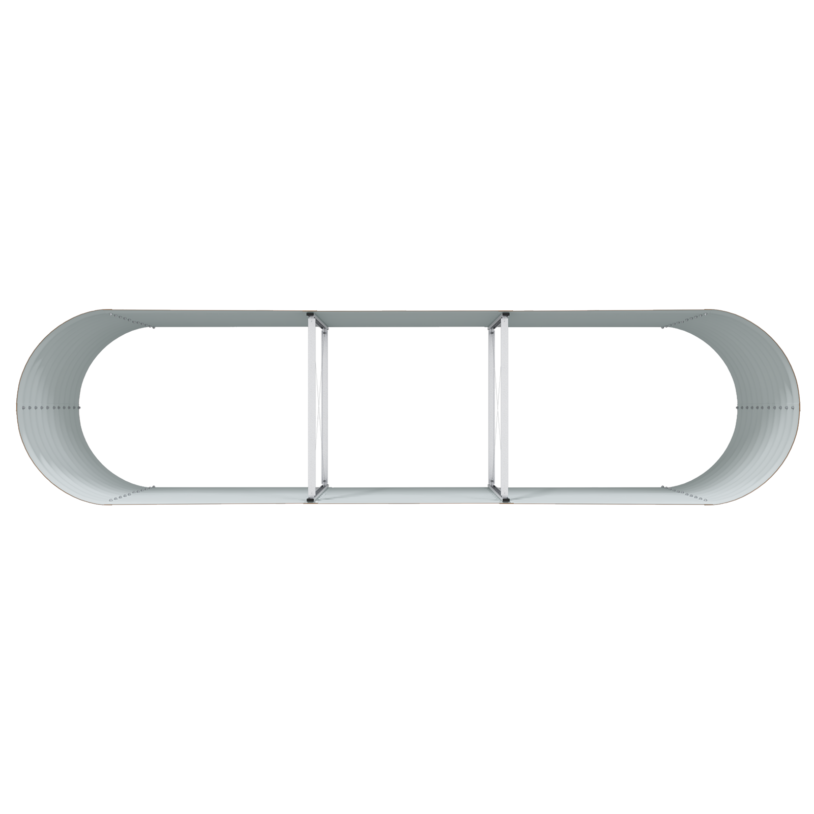 Raised Bed Planter Wood Effect Metal 320 X 80 X 81 cm Durable - Image 6